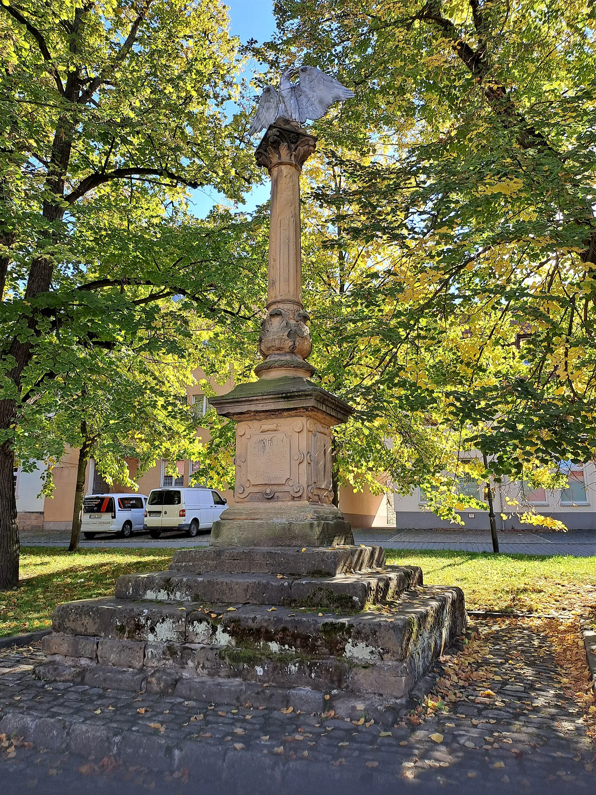 Photo showing: Kriegerdenkmal zum Deutsch-Französischen Krieg 1870/71 in Wiehe, Kyffhäuserkreis