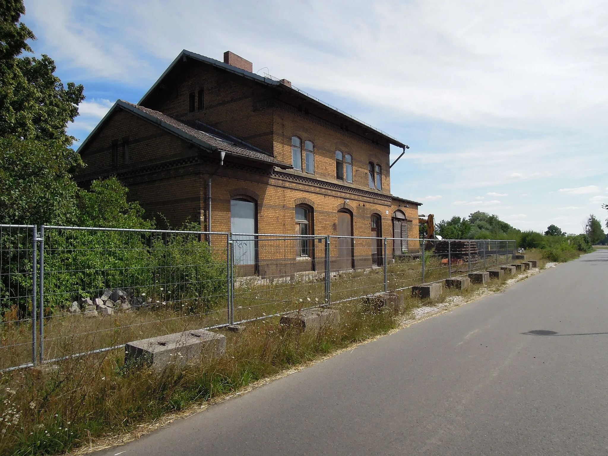 Photo showing: Bahnhof Trebitz außer Betrieb im August 2020