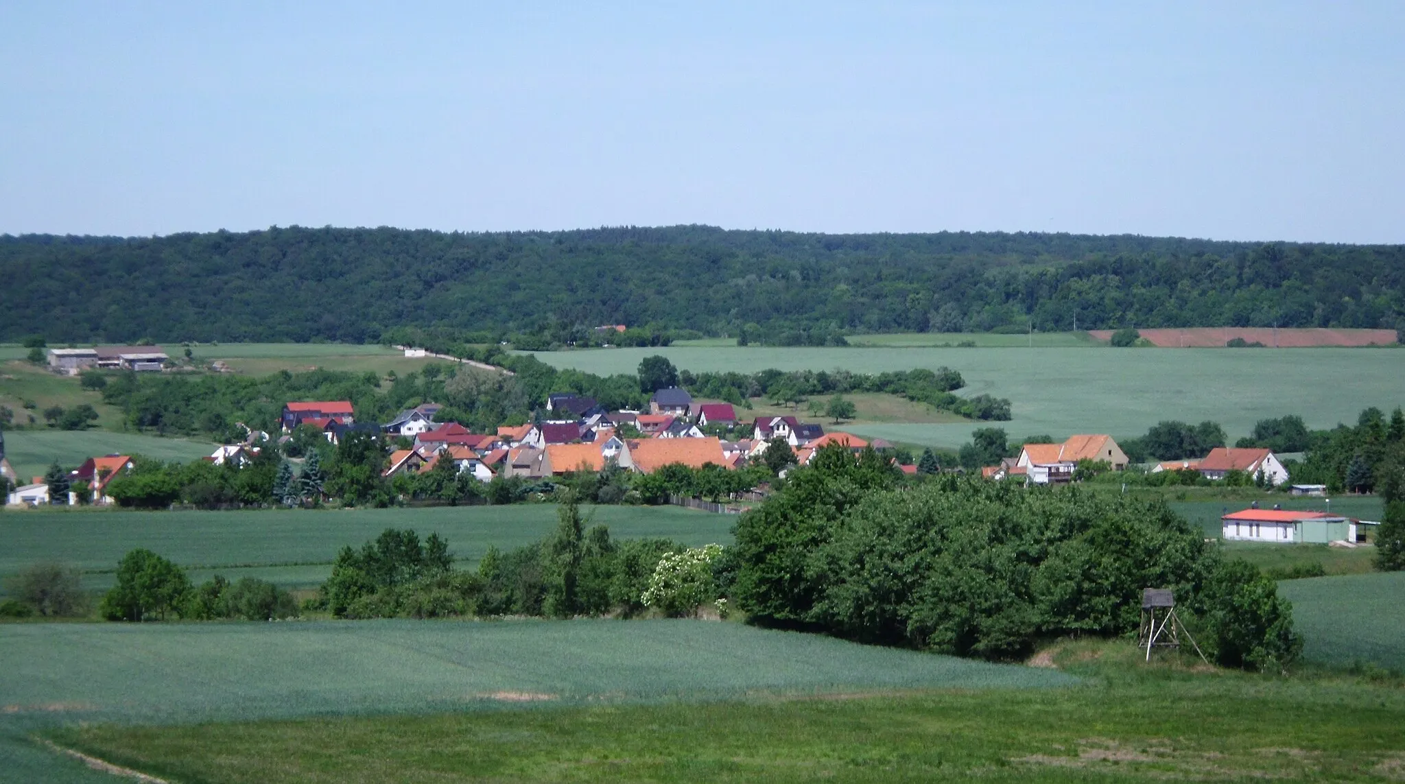 Photo showing: Blick auf Lengefeld, Stadt Sangerhausen