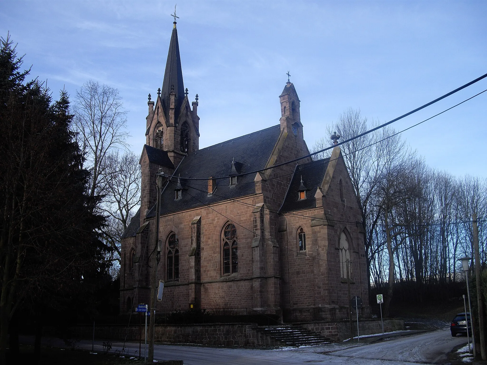 Photo showing: the church  of Hübitz