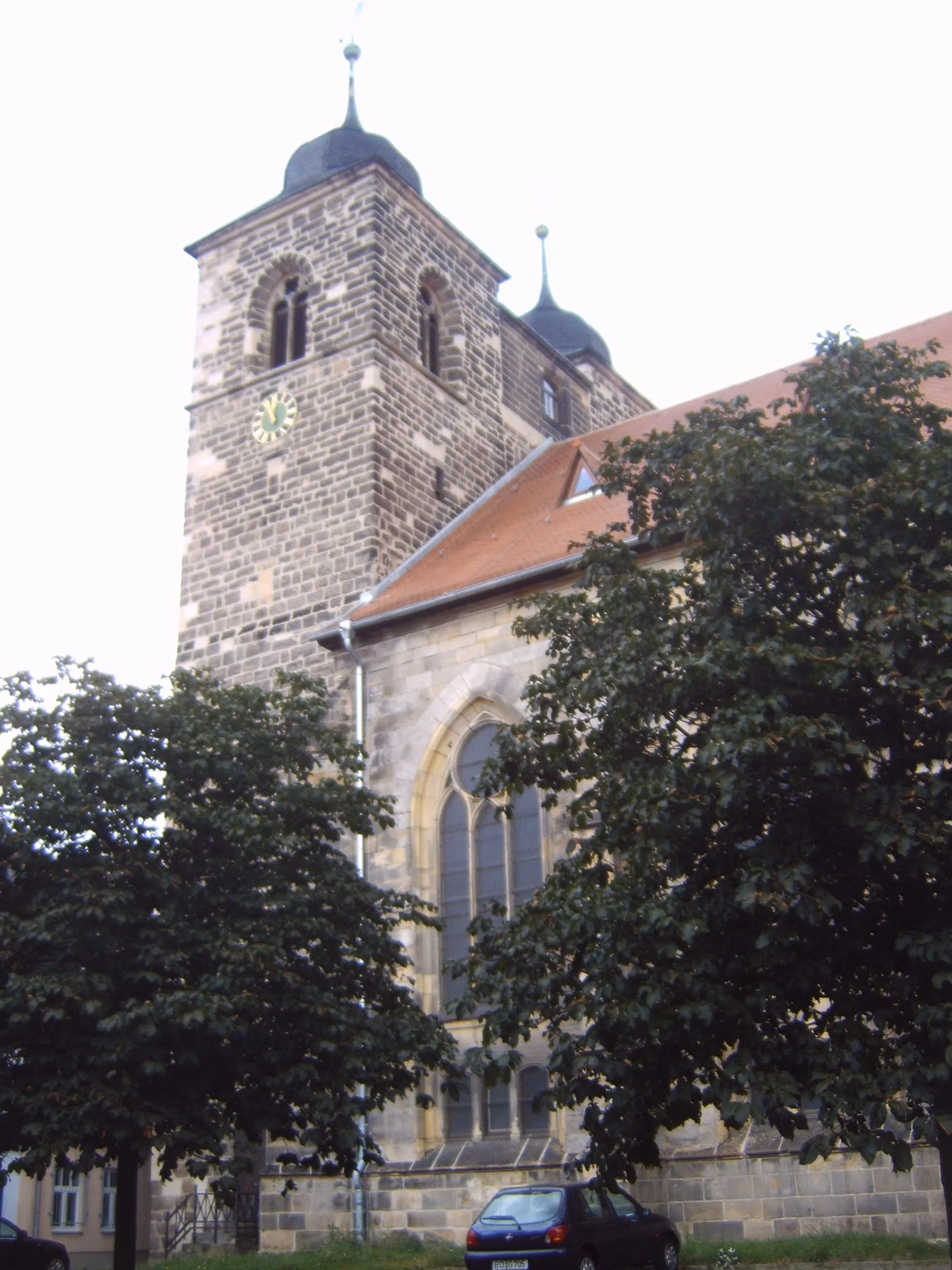 Photo showing: Sankt-Nikolai-Kirche Oschersleben, Türme, Sachsen-Anhalt, Deutschland