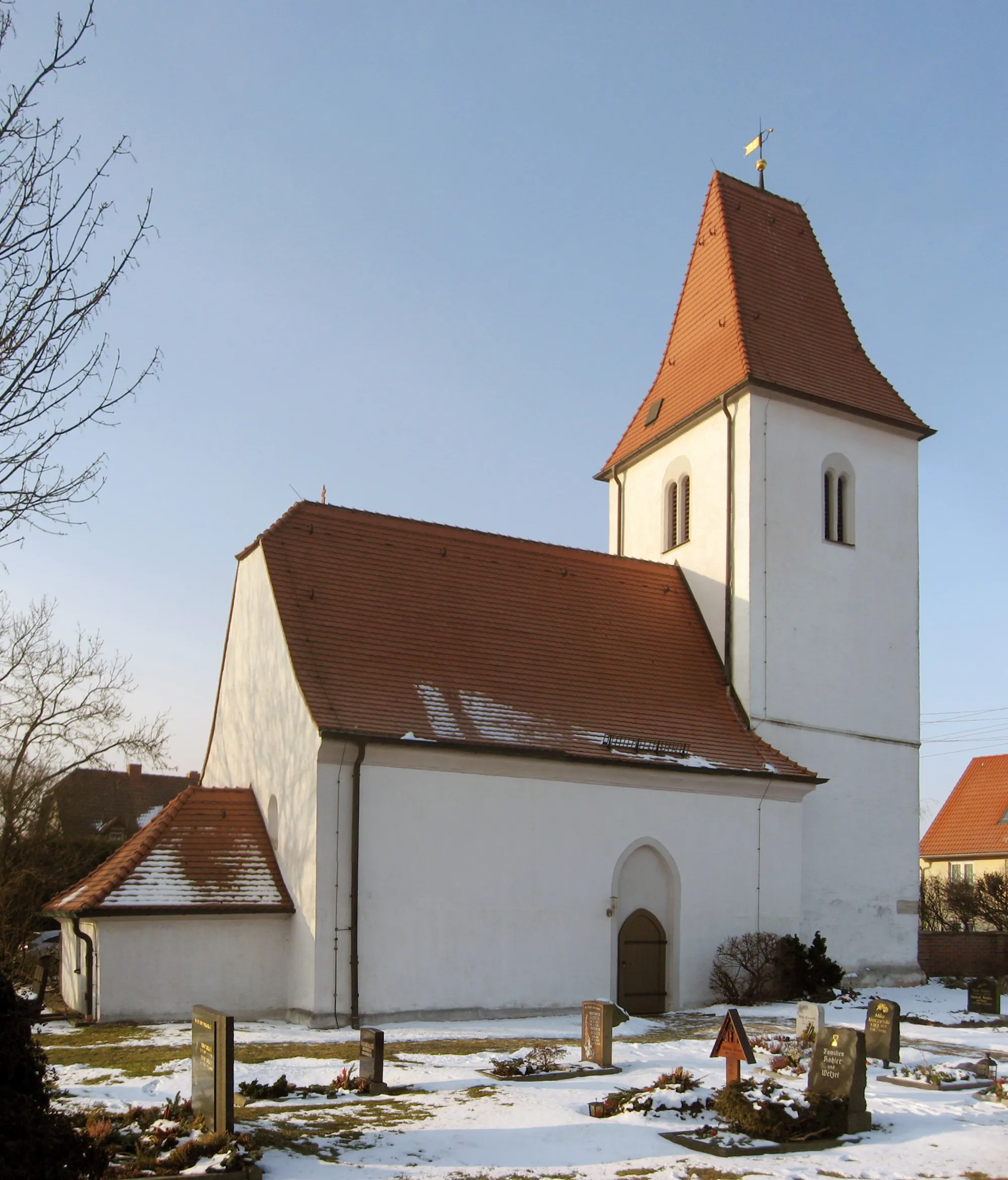 Photo showing: Church Leipzig-Lausen, Lausener Dorfplatz