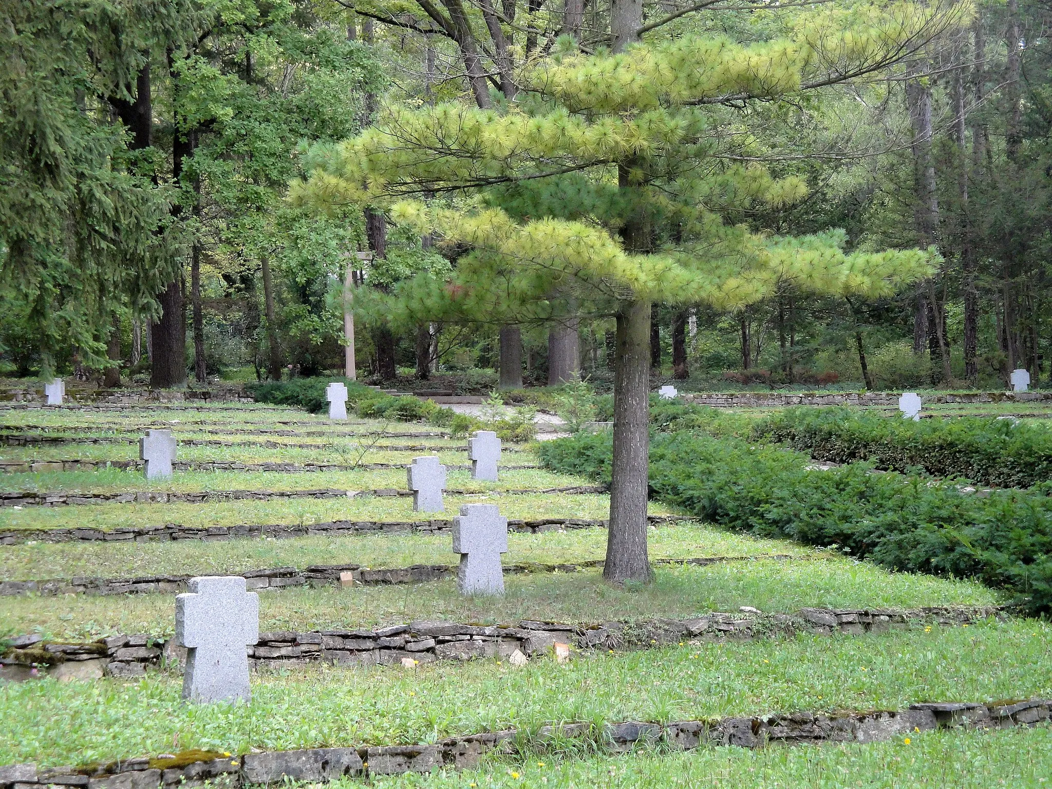 Photo showing: Ehrengräber für 276 in Jenaer Lazaretten gestorbene Soldaten des 1. Weltkrieges auf dem Nordfriedhof in Jena
