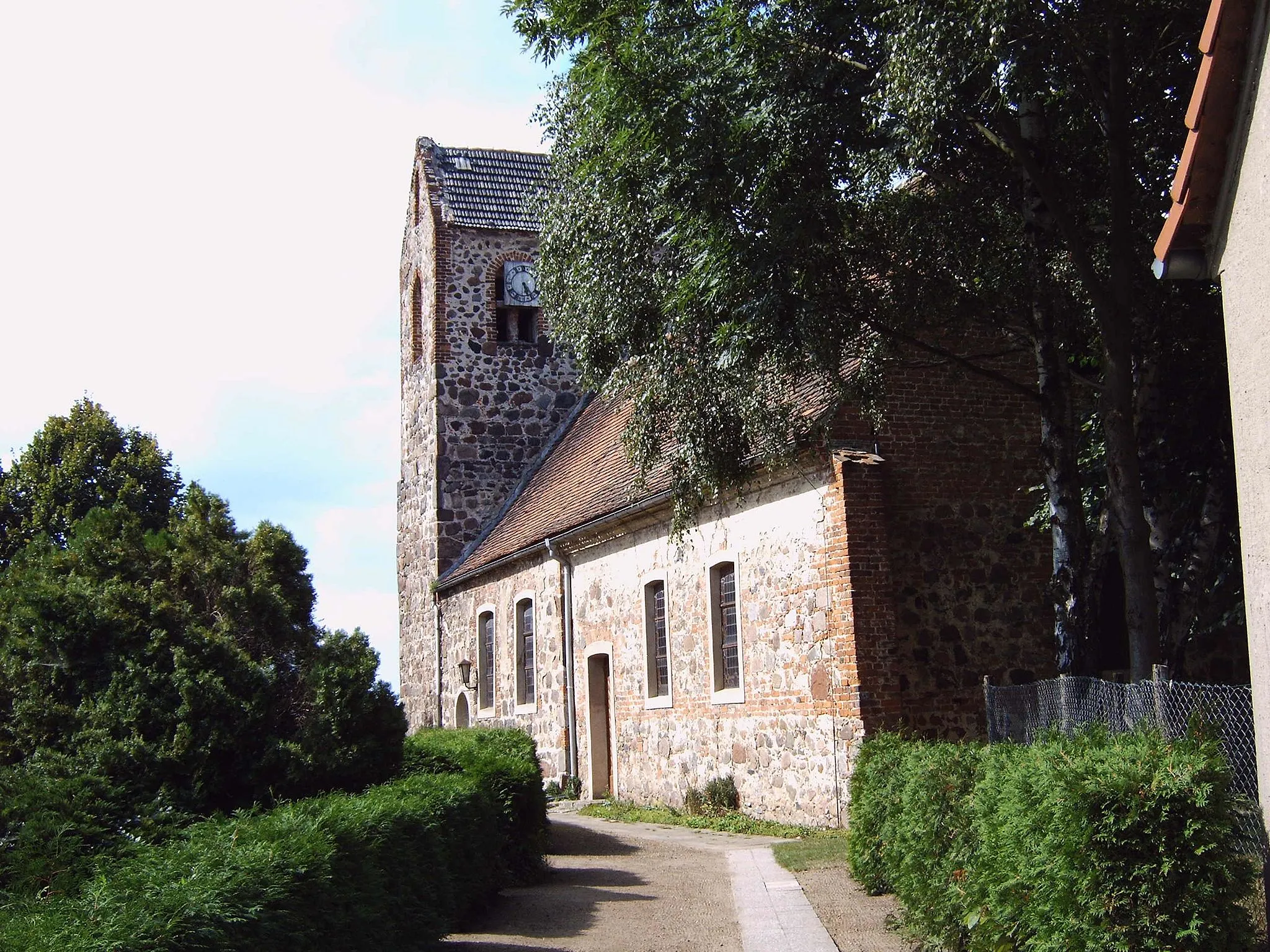 Photo showing: Dorfkirche in Miltern, Ortsteil von Tangermünde