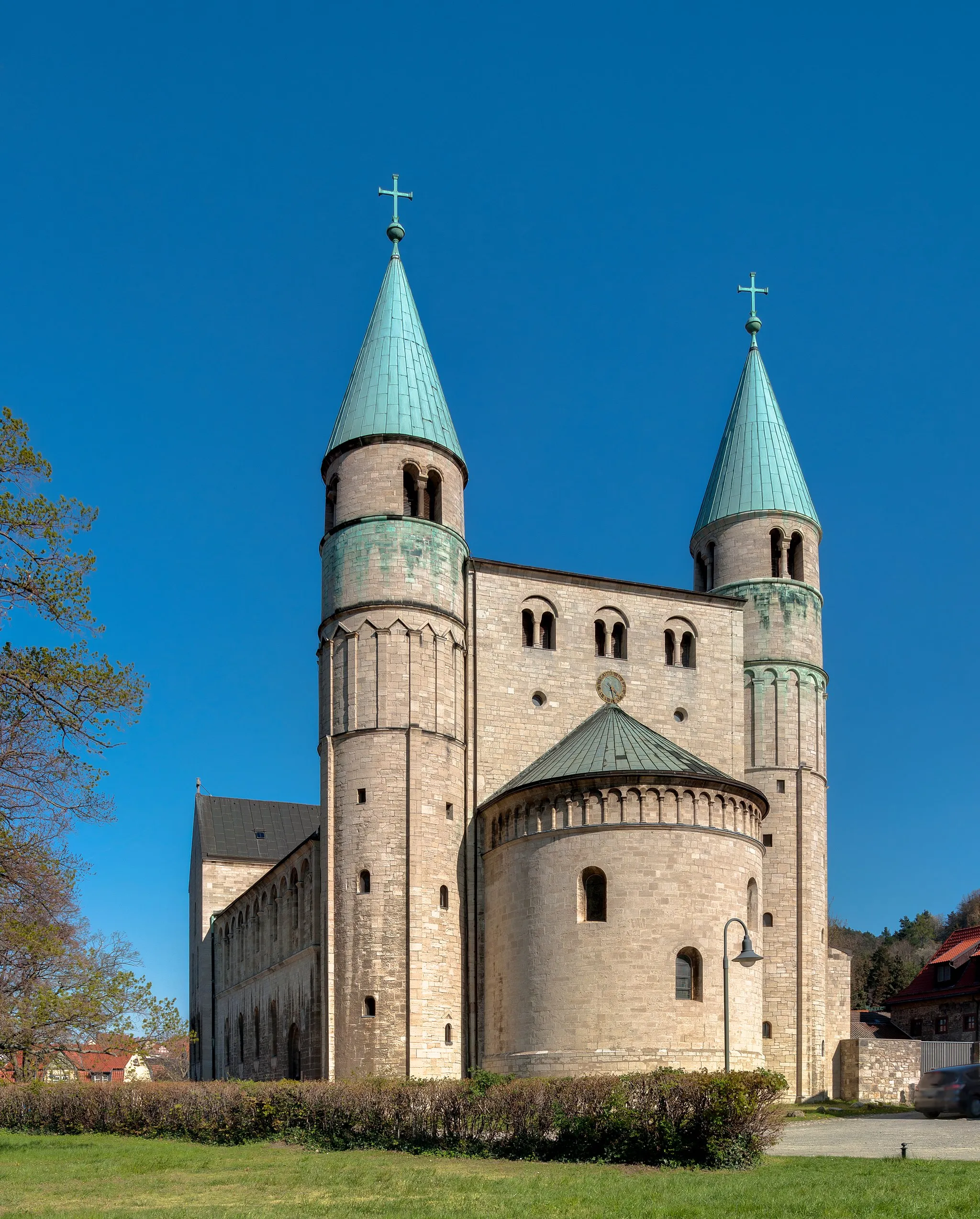 Photo showing: Westwork of Saint Cyriakus in Gernrode, Saxony-Anhalt/Germany