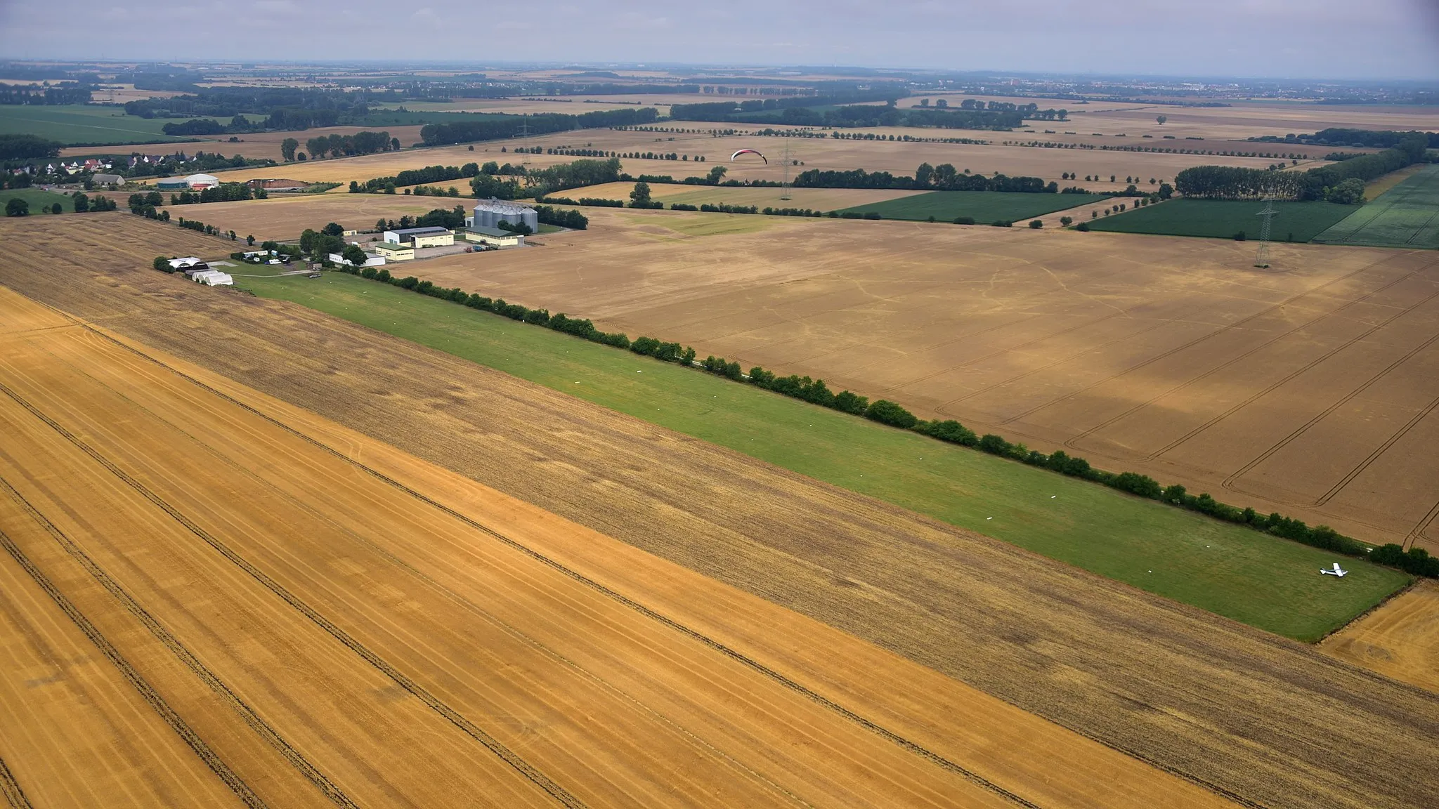 Photo showing: Kleinmühlingen, Flugplatz, Luftaufnahme (2017)