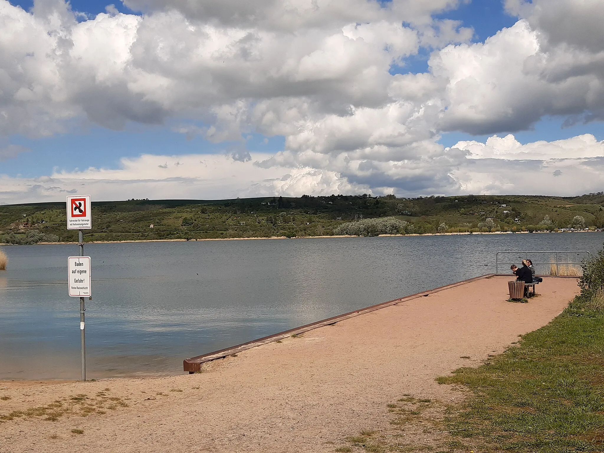 Photo showing: Strand am Süßen See in Aseleben, Gemeinde Seegebiet Mansfelder Land