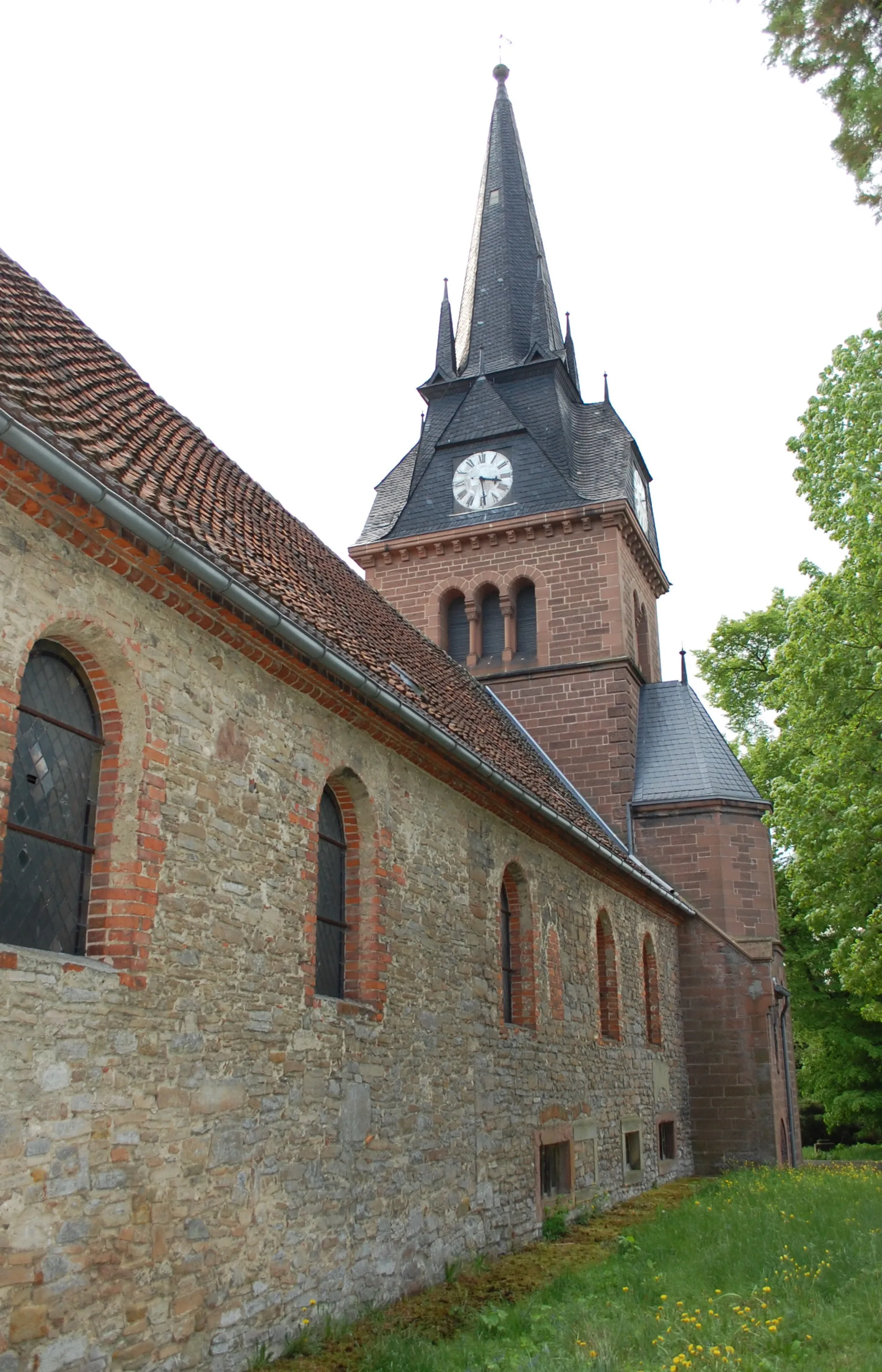 Photo showing: Nordseite der Dorfkirche Bregenstedt