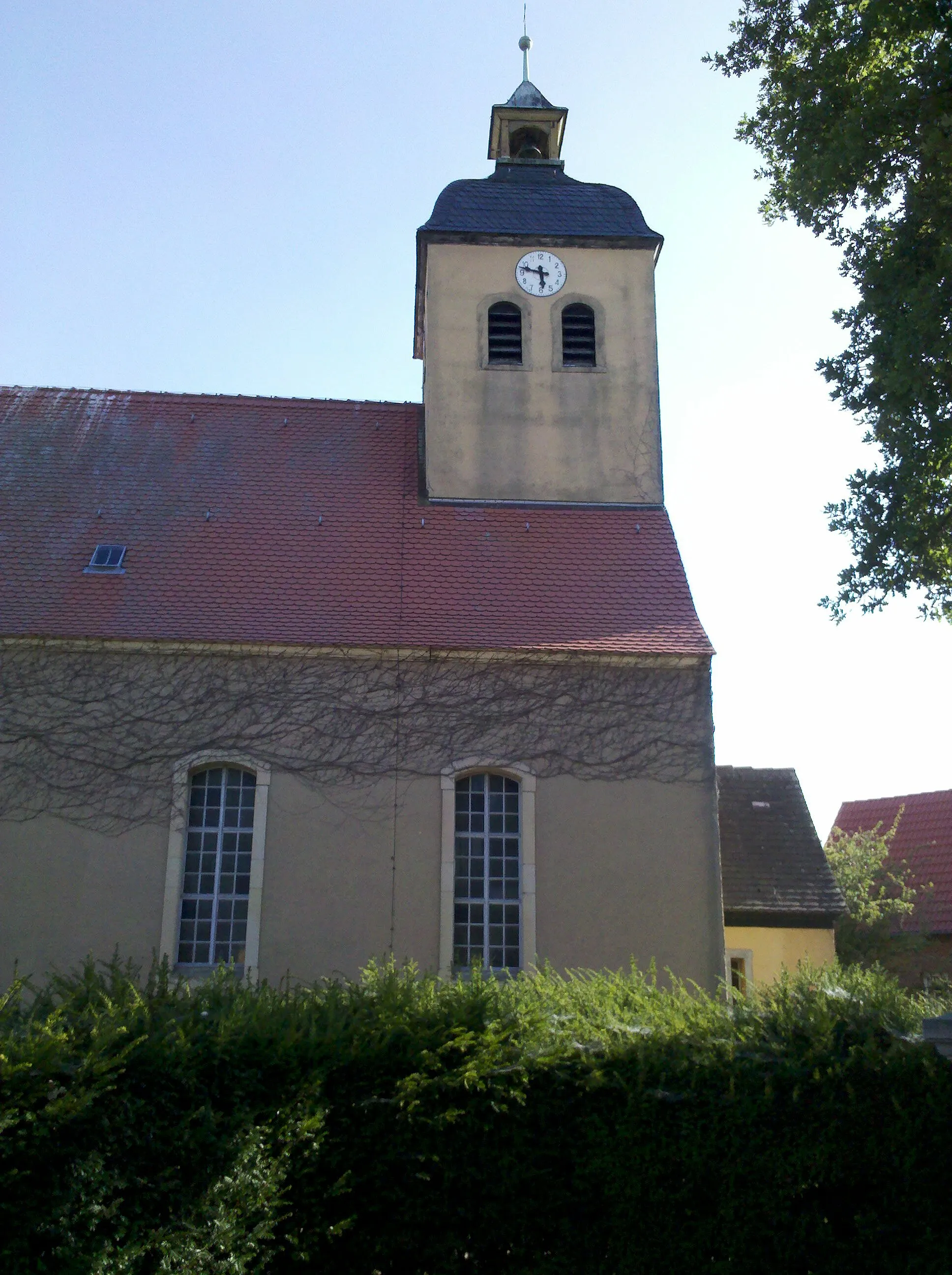 Photo showing: Kirche Selbitz -Nordansicht Turm- im Juli 2020