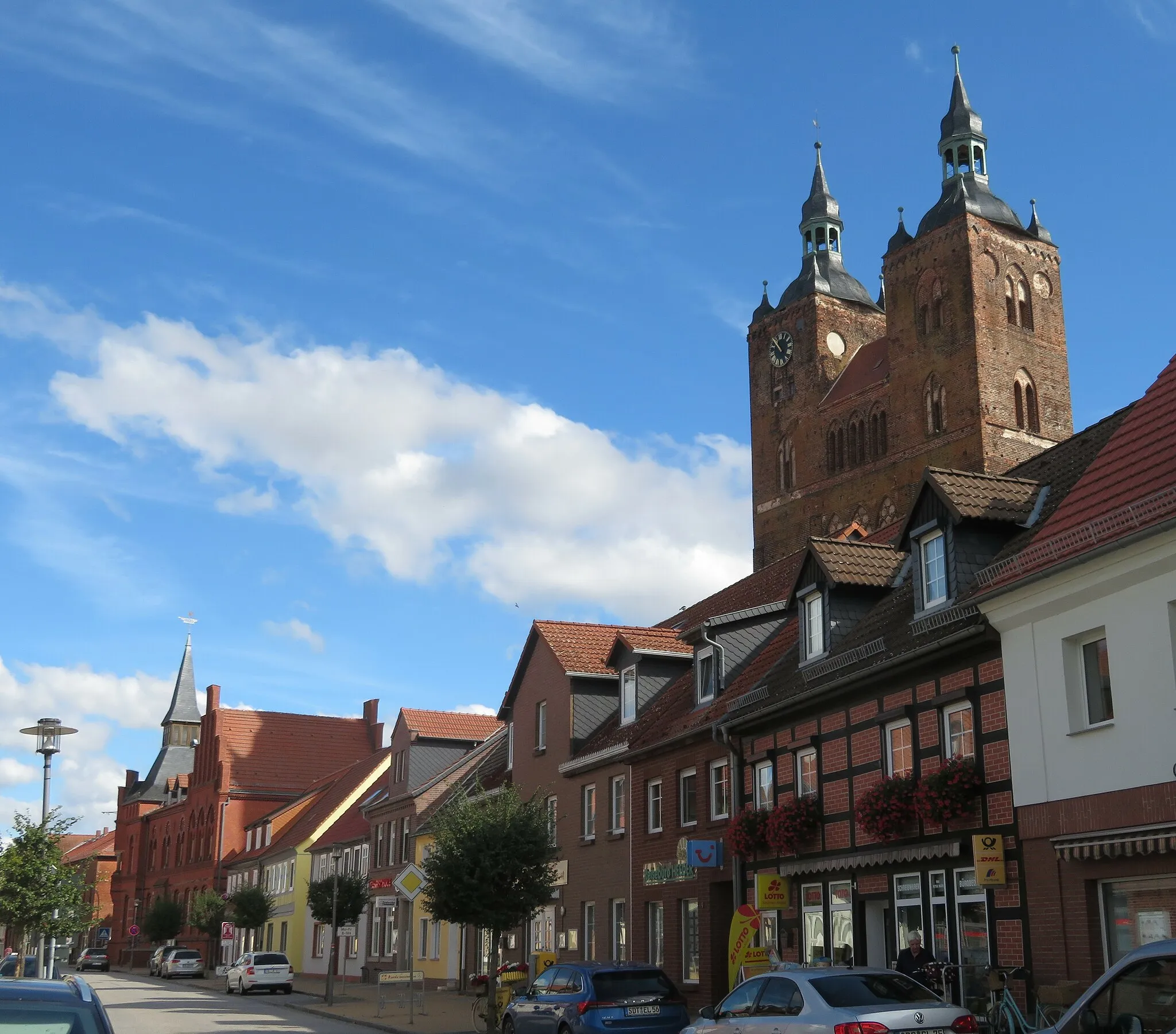 Photo showing: Main Street (Große Brüderstraße),  Seehausen, Saxony-Anhalt, Germany