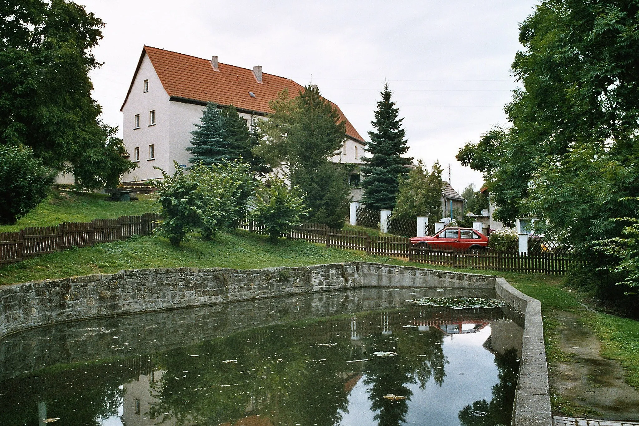 Photo showing: Burgsdorf (Lutherstadt Eisleben), the village pond