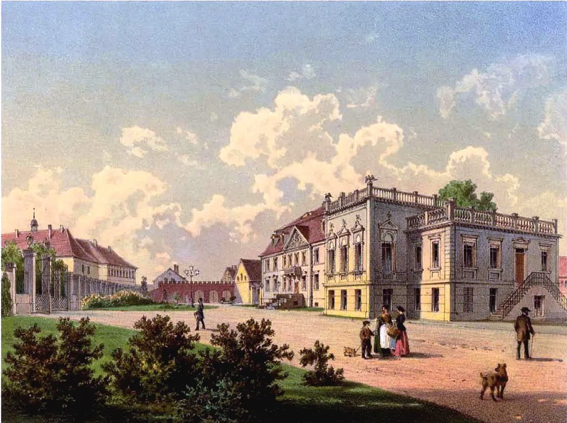 Photo showing: manor house, domain of Barby on Elbe, Germany (with extension wing from 1867/1868)