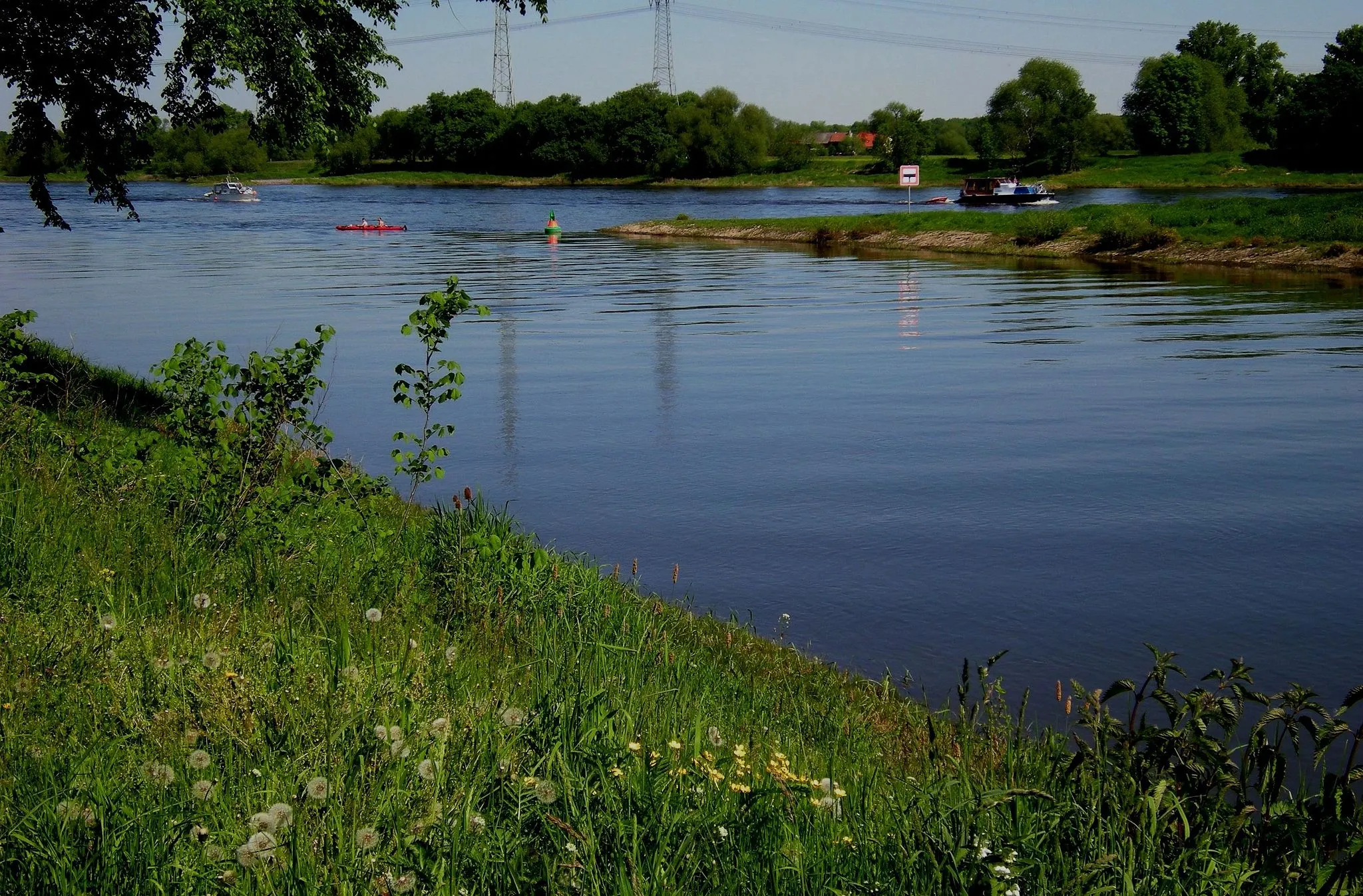 Photo showing: Barby-Mündung der Saale in die Elbe.jpg