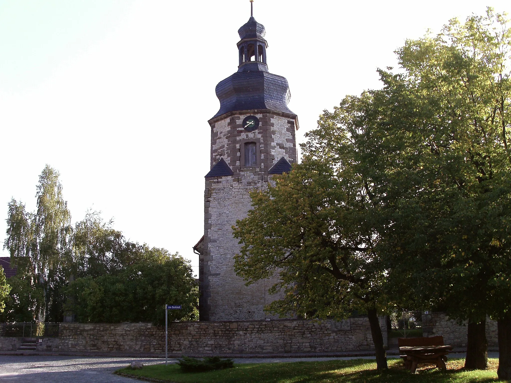 Photo showing: St. George's Church in Steigra (district of Saalekreis, Saxony-Anhalt)