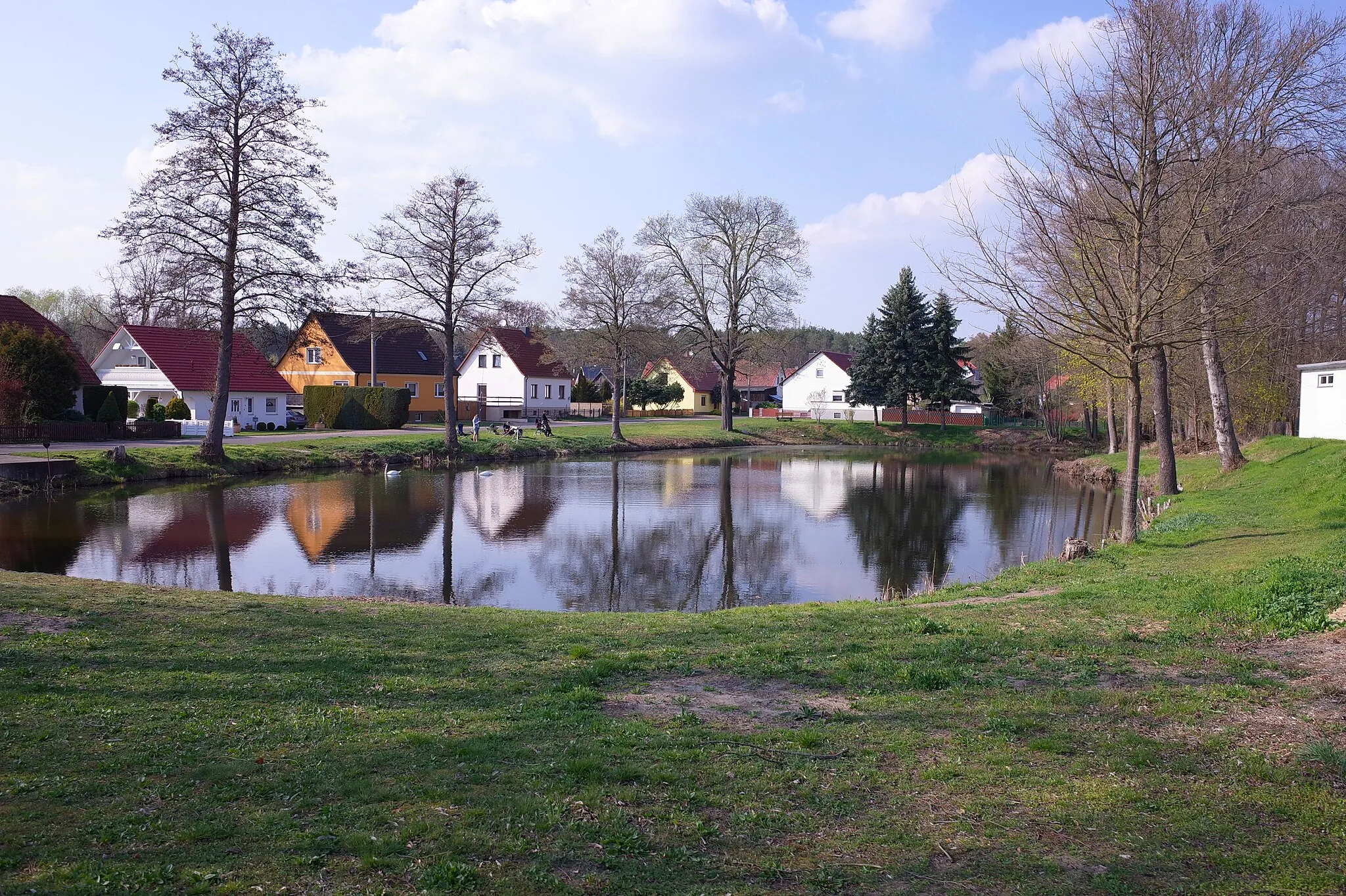 Photo showing: Coswig (Anhalt), Ortsteil Klieken, der Dorfteich.