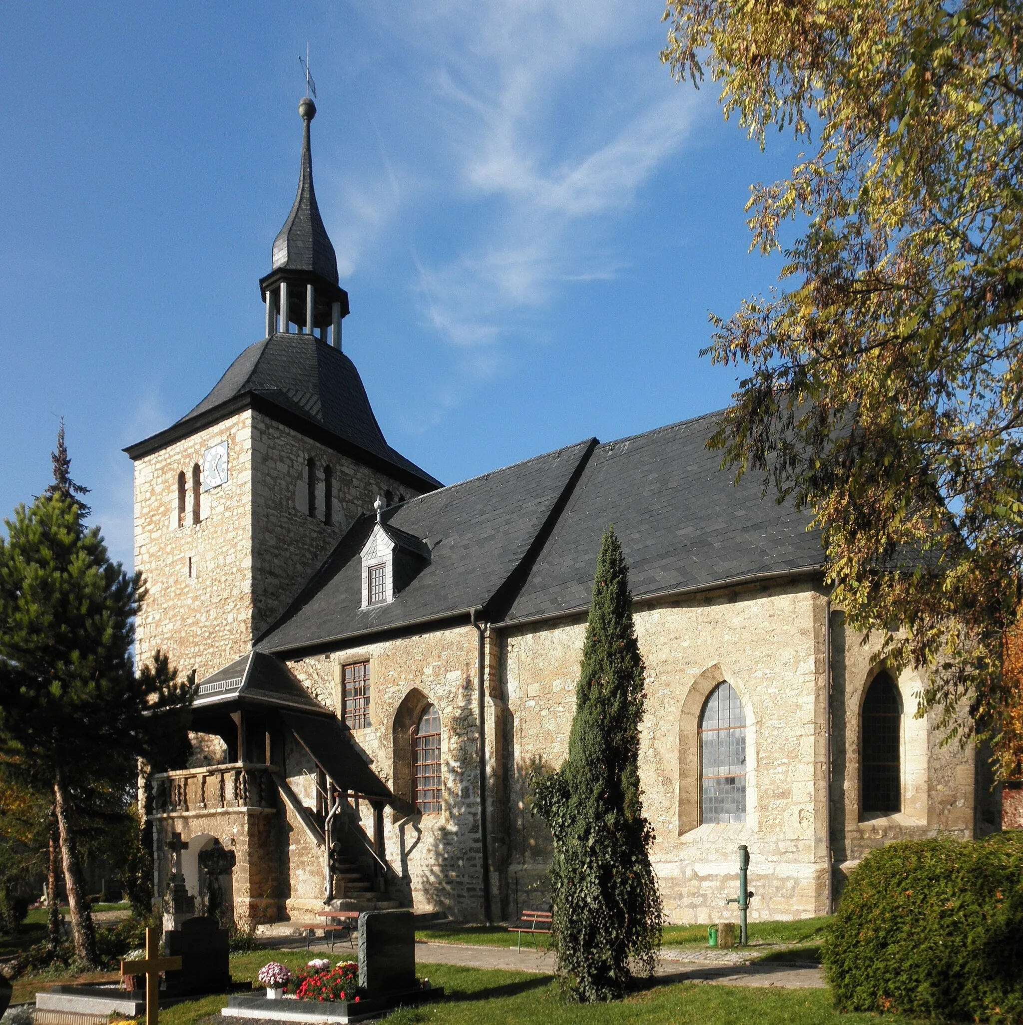 Photo showing: Church in Oberbösa in Thuringia