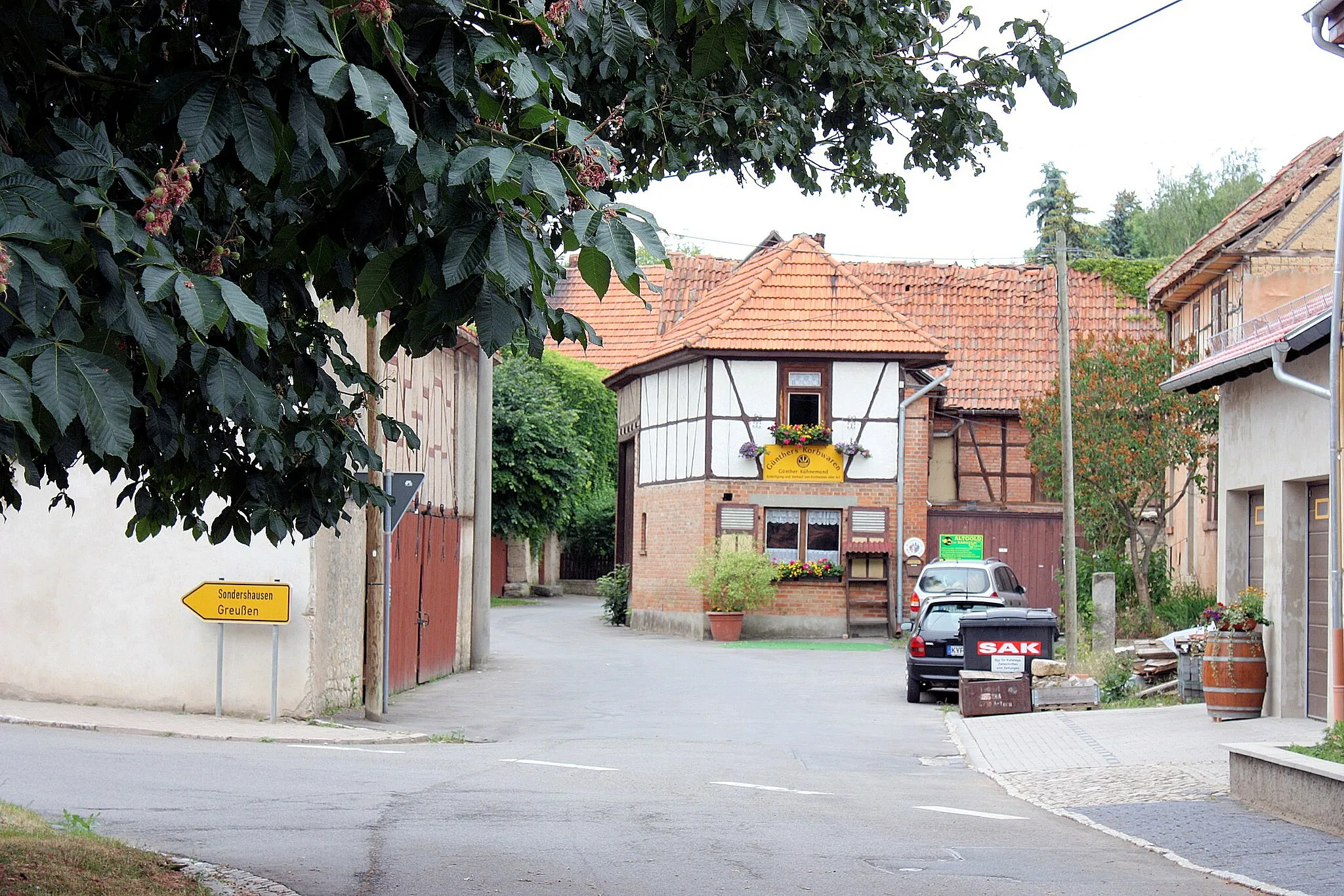 Photo showing: Oberbösa, the street "Windmühle"