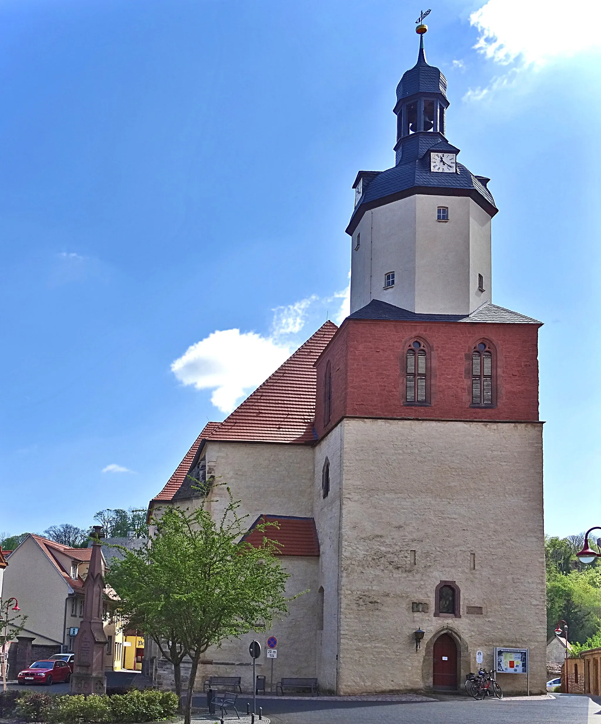 Photo showing: Pfarrkirche St. Georg (Mansfeld) von Westen