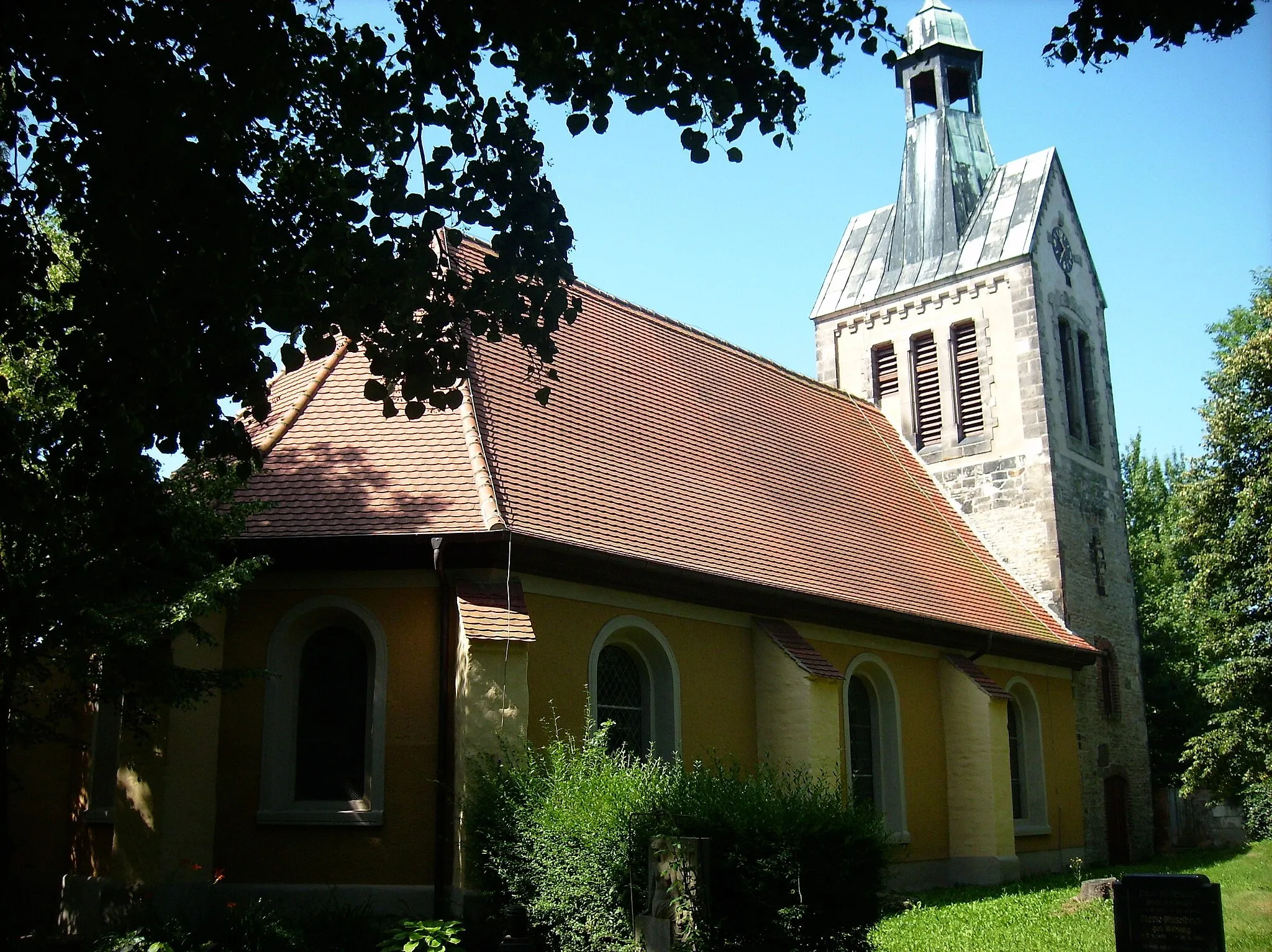 Photo showing: St. Lawrence Church in Schortewitz (Zörbig, Anhalt-Bitterfeld district, Saxony-Anhalt)