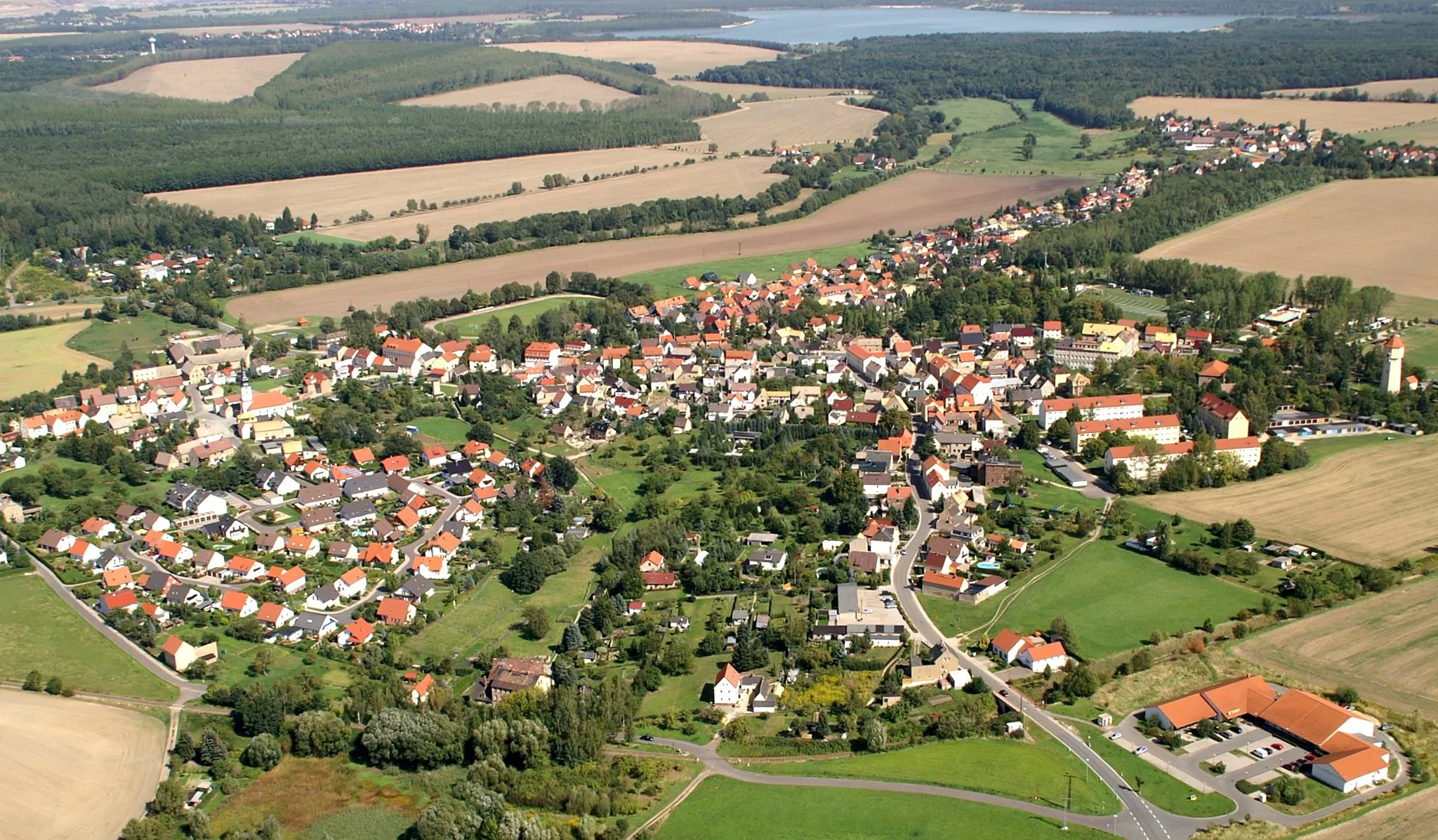 Photo showing: Luftbild: Wintersdorf/ Thüringen