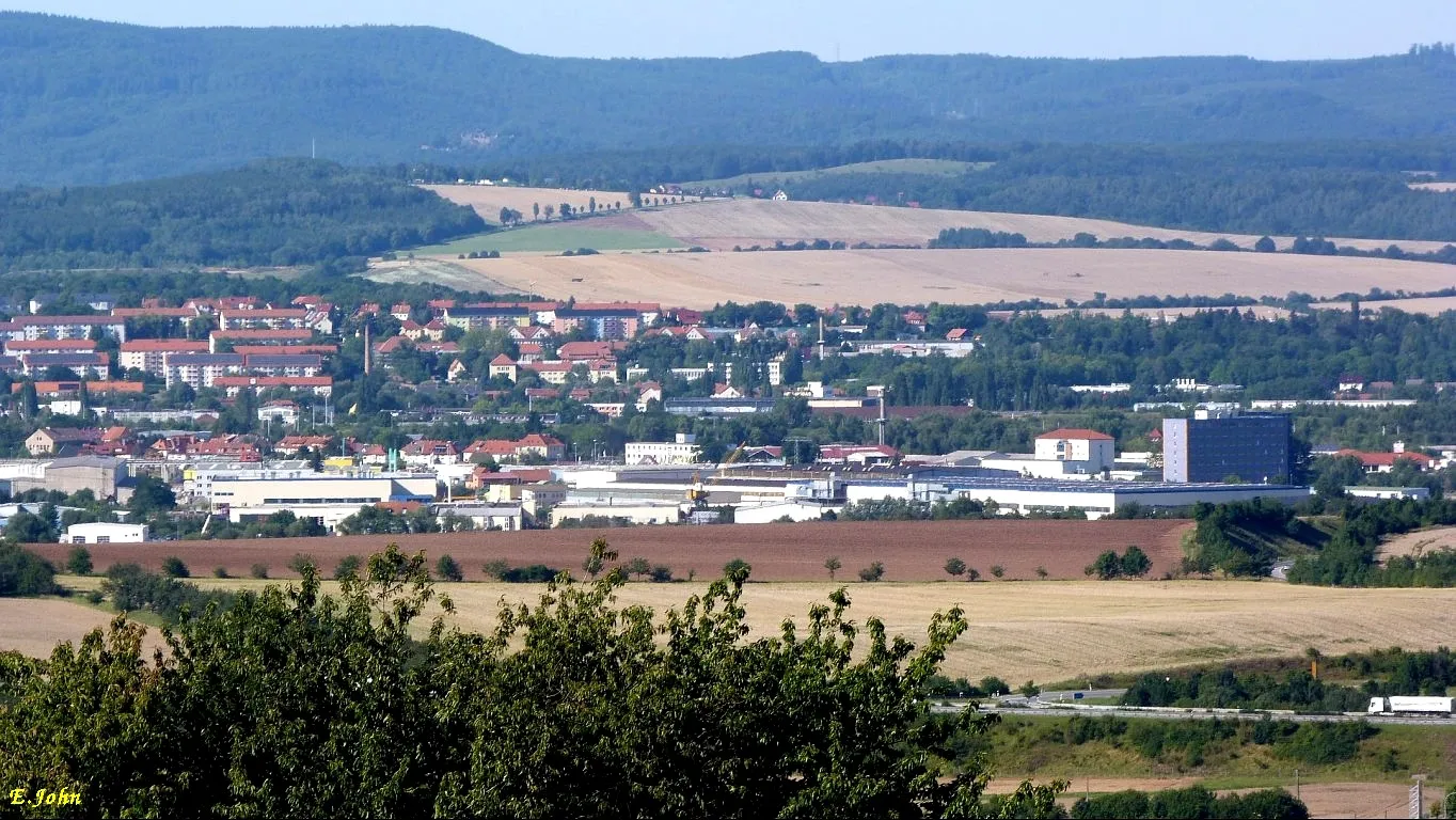 Photo showing: Nordhausen am Harz, Blick aus Richtung Süden mit Petersdorf, http://de.wikipedia.org/wiki/Petersdorf_%28Nordhausen%29 , http://www.nordhausen.de/