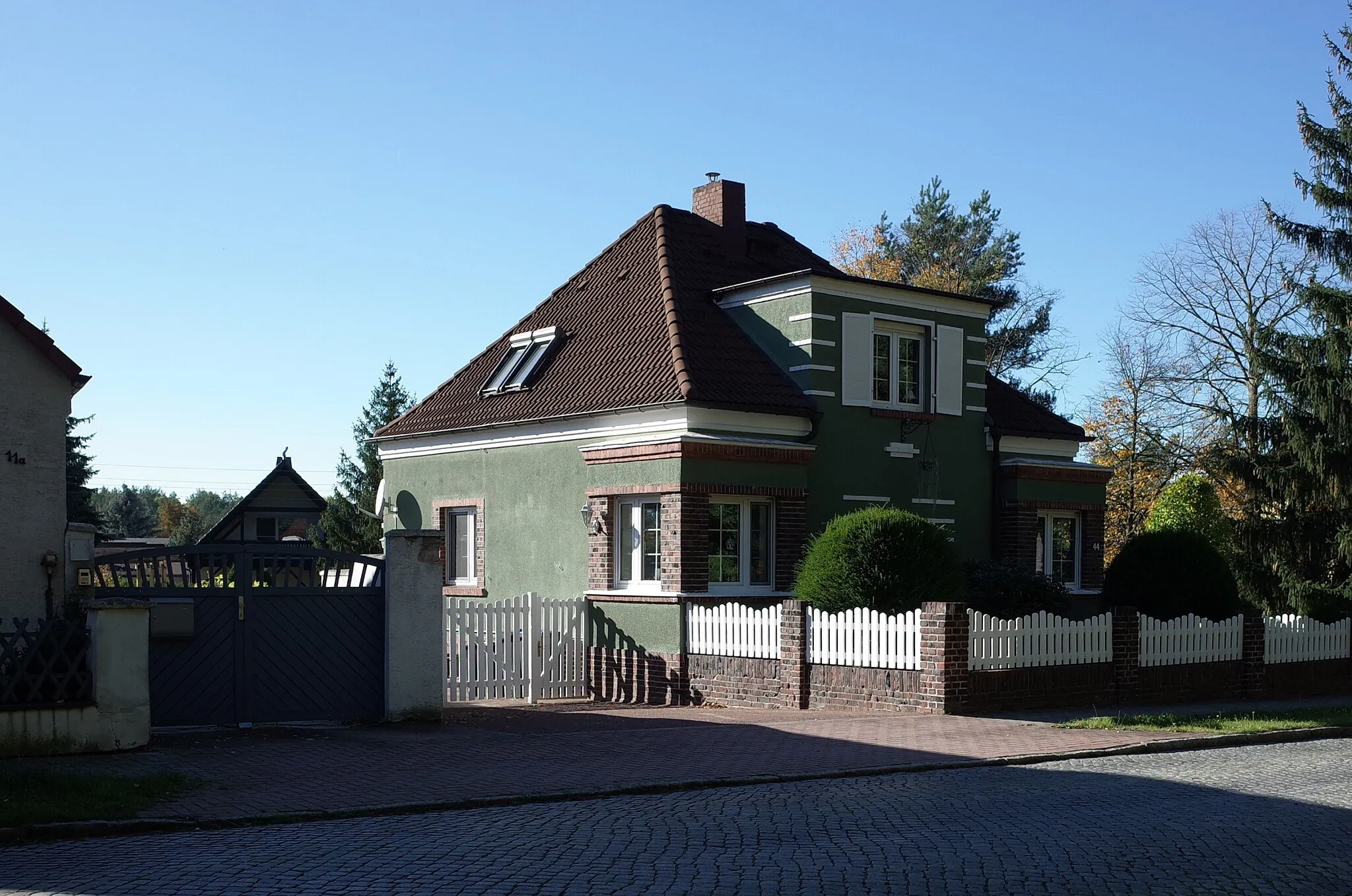 Photo showing: Gräfenhainichen, Ortsteil Möhlau. Alt Golpaer Straße 44 (alt: Am Steinbruch 12)