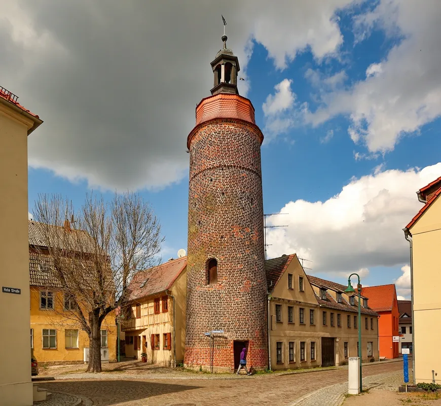 Photo showing: Lichtenburger Torturm, Teil der ehemaligen Stadtbefestigung in Prettin