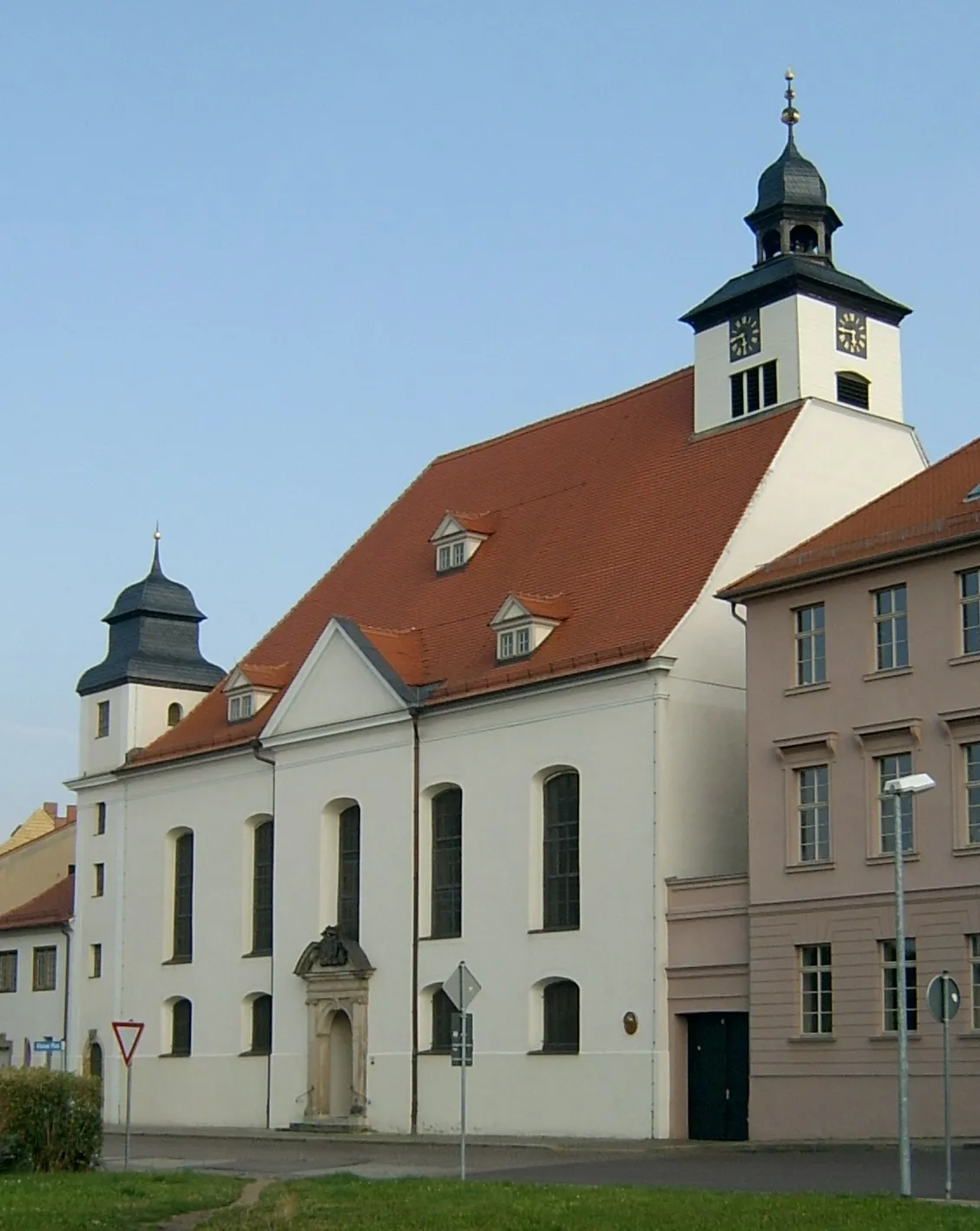 Photo showing: Kirche St. Agnus in Köthen (Anhalt) in der Stiftstraße.