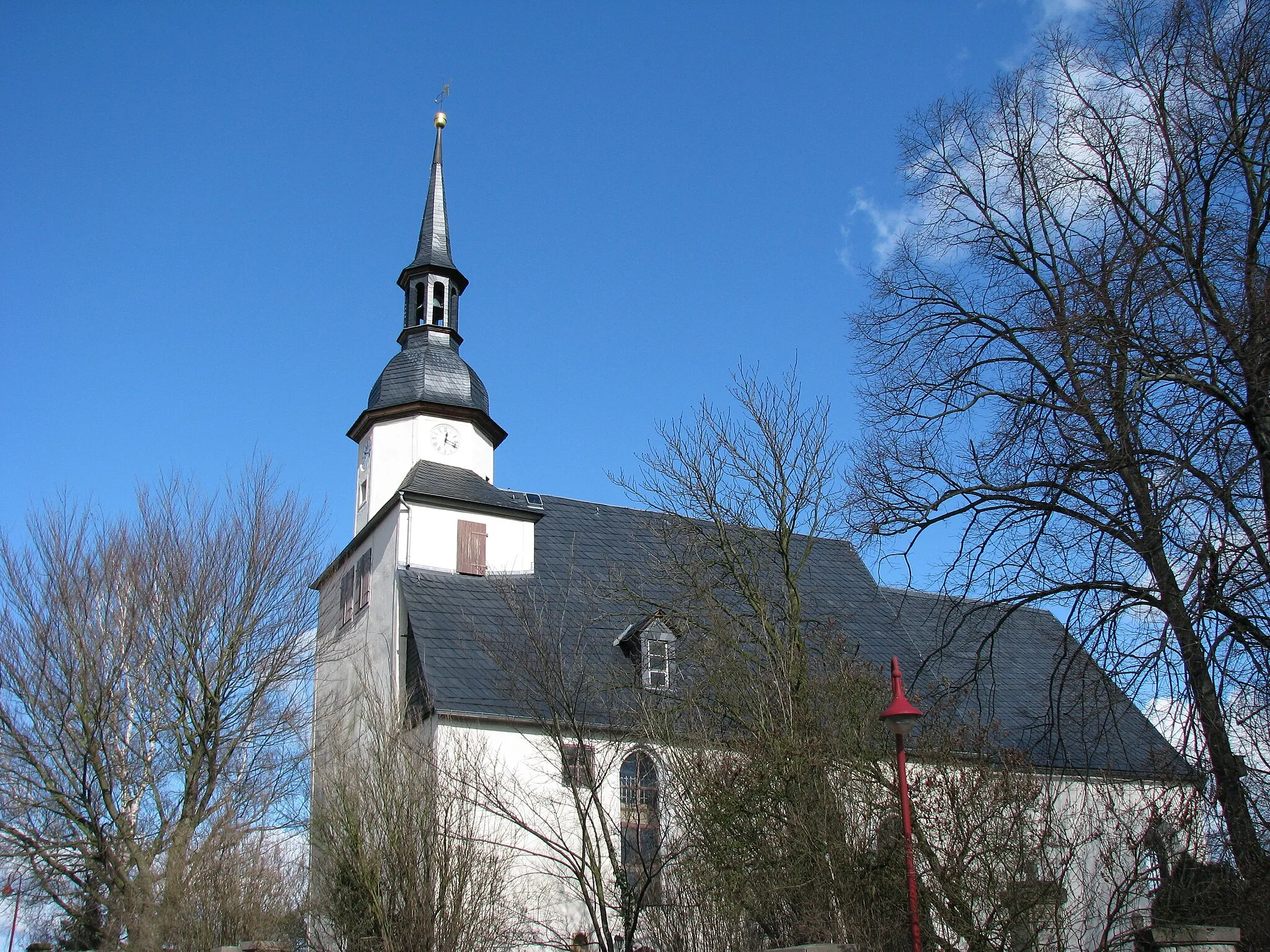 Photo showing: Blick auf die Hardislebener Kirche