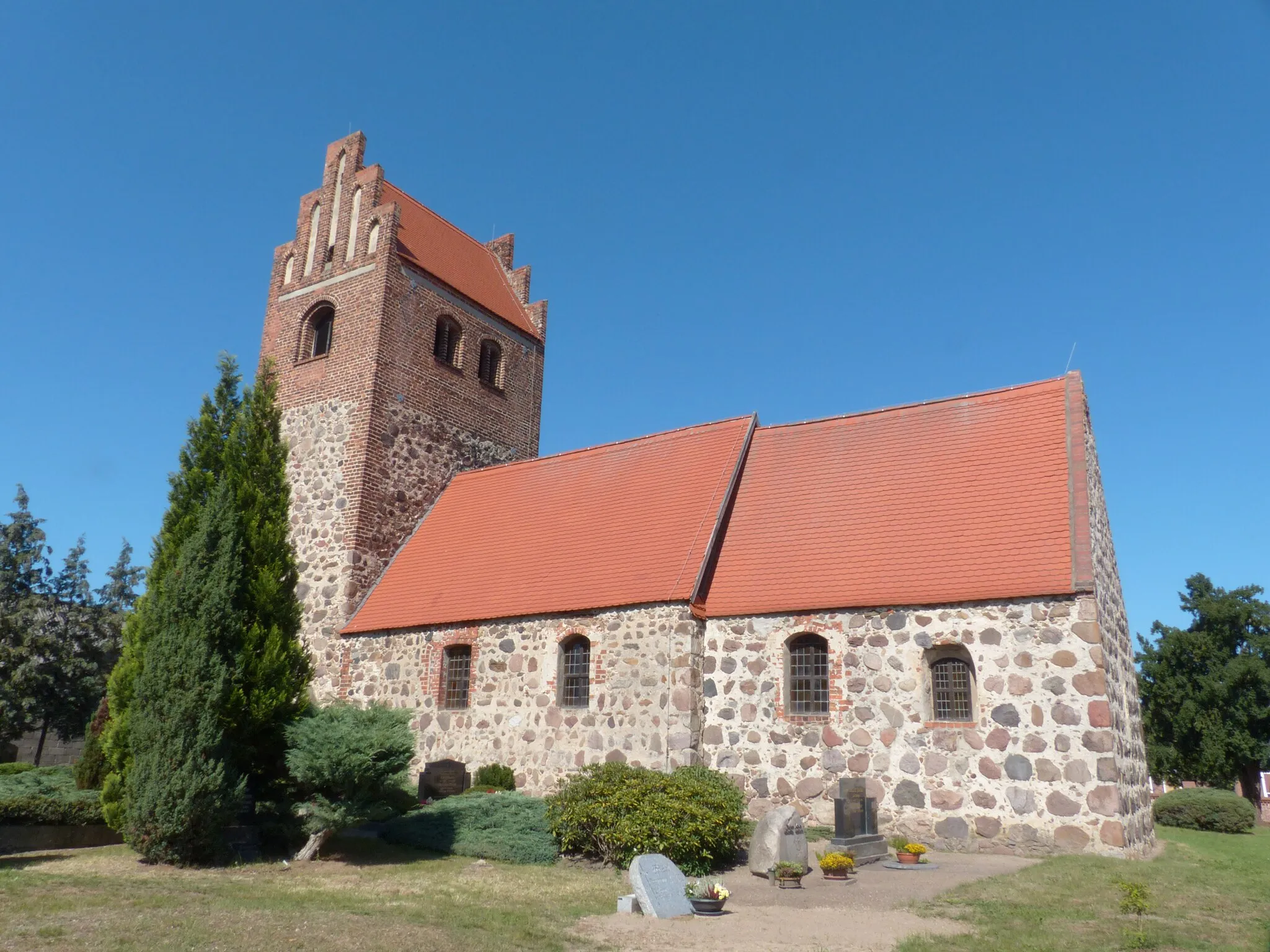 Photo showing: Dorfkirche Leppin, Schiff 2. Hälfte 13. Jh. oder 14. Jh.