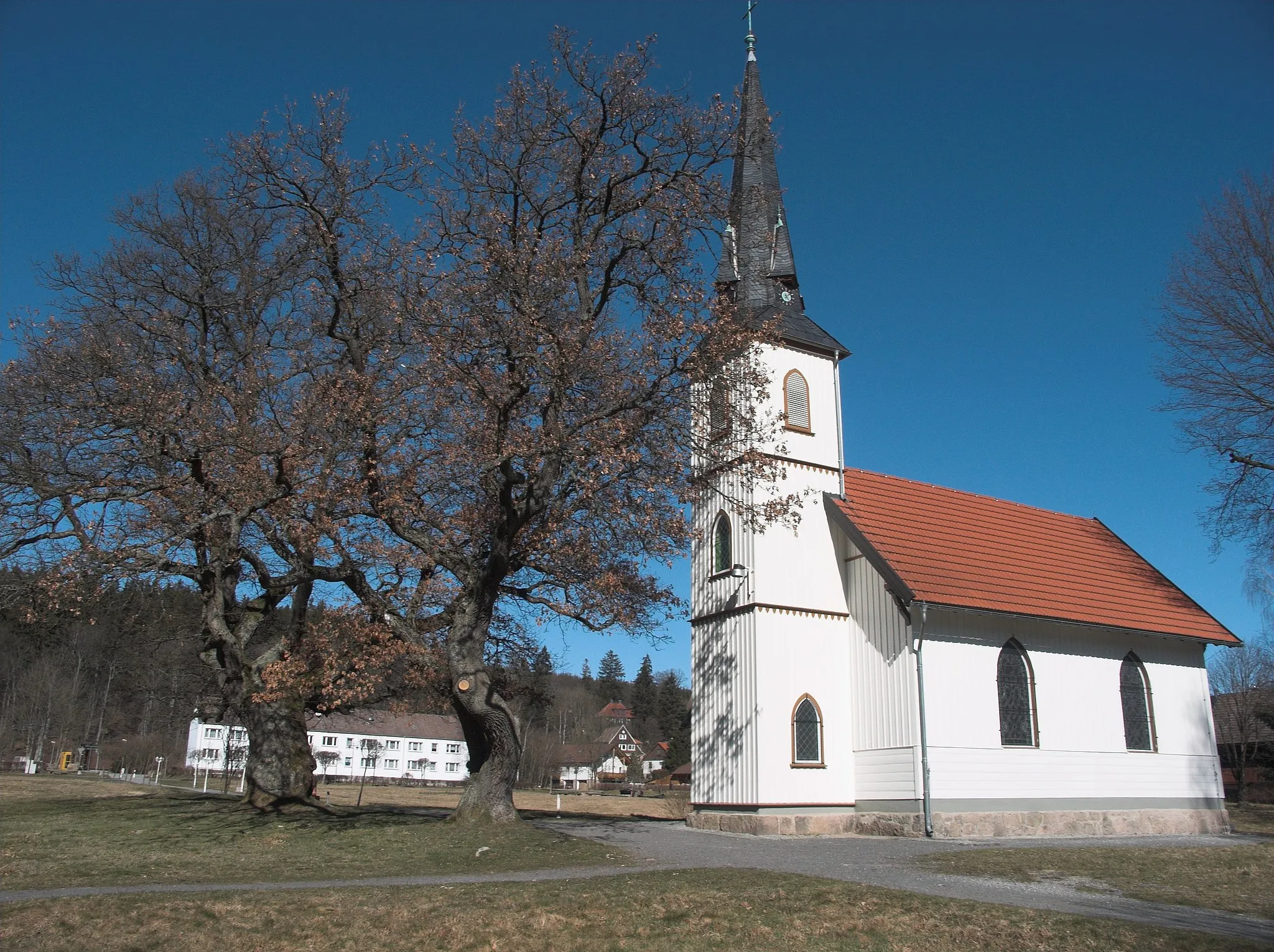Photo showing: Kleinste Holzkirche Deutschlands in Elend (Harz)