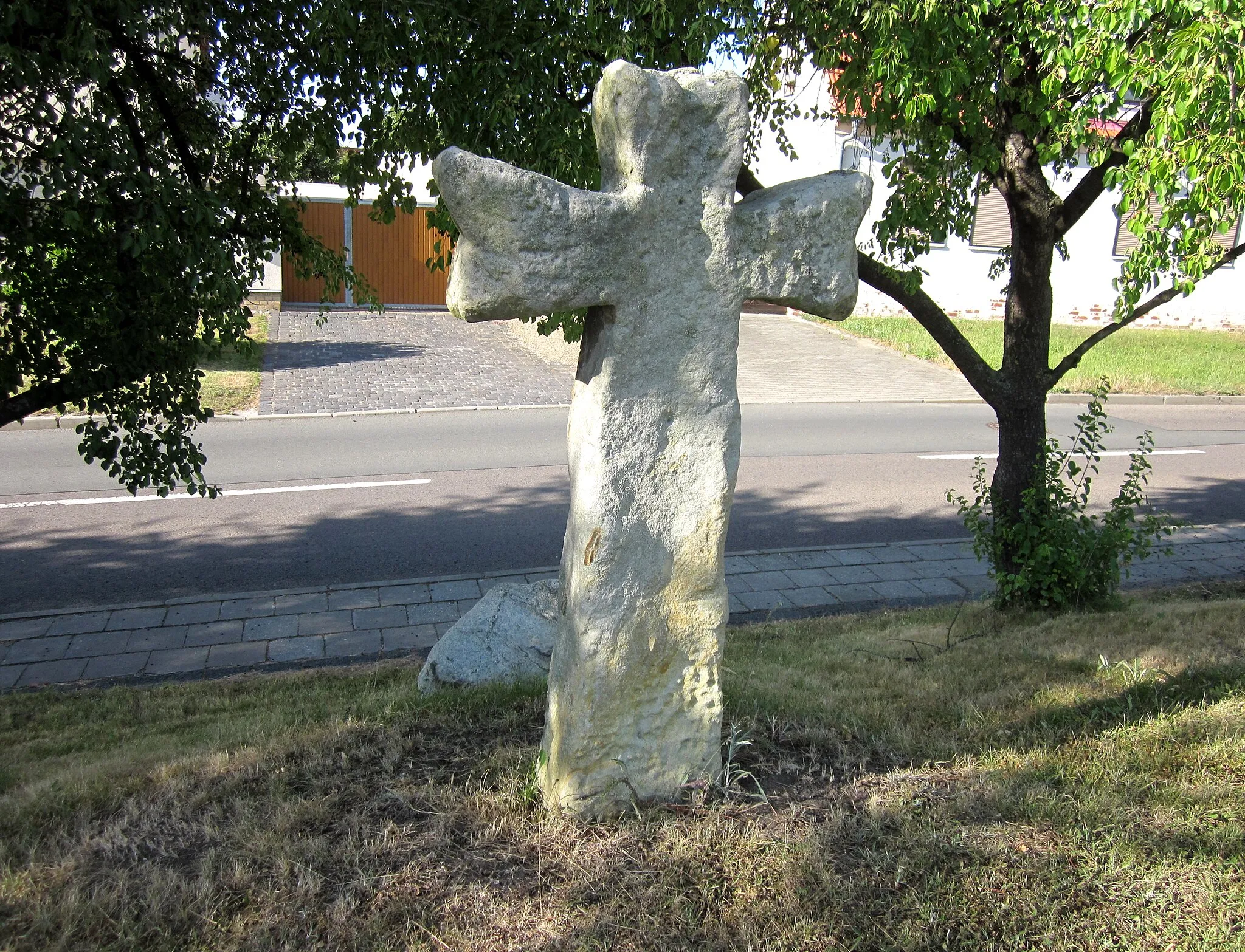 Photo showing: Steinkreuz in Oechlitz