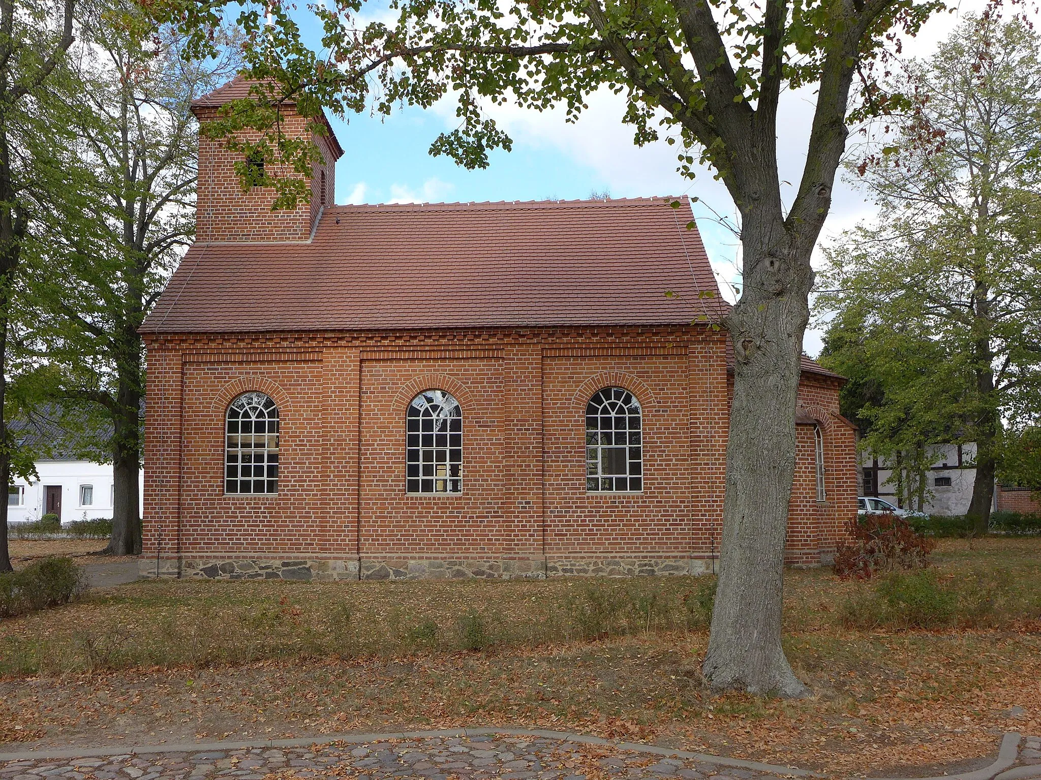 Photo showing: Mochau (Lutherstadt Wittenberg), denkmalgeschützte Kirche