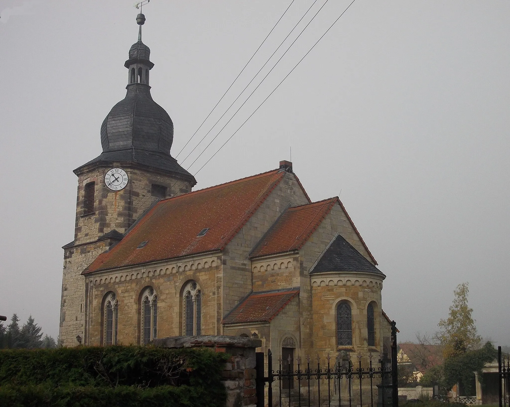 Photo showing: St. Pancratius' Church in Dornstedt (Teutschenthal, district: Saalekreis, Saxony-Anhalt)