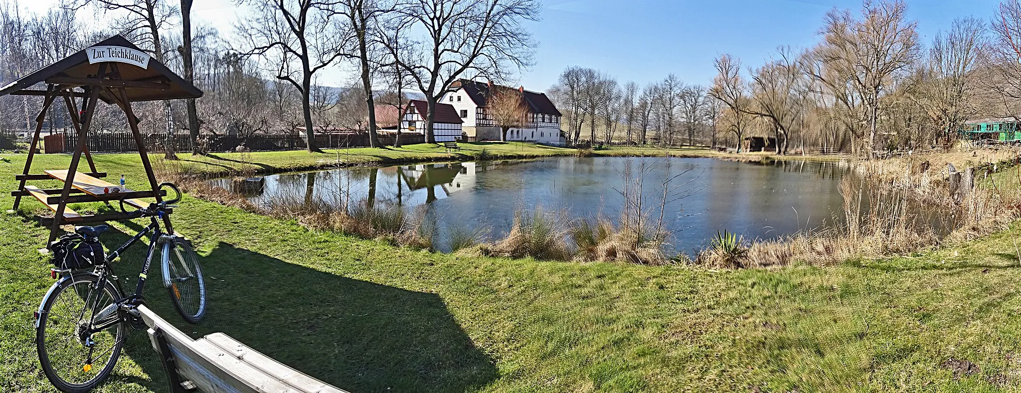 Photo showing: am Dorfteich in Löberschütz