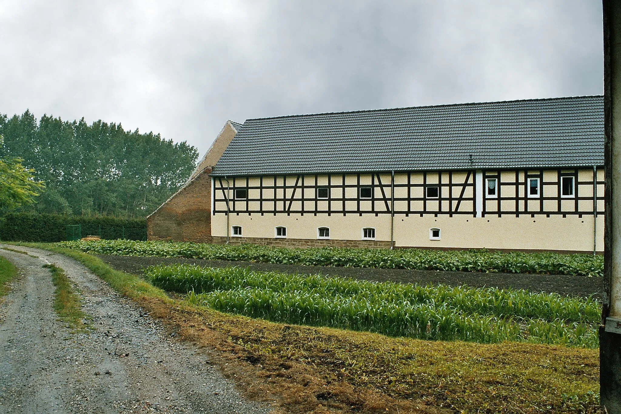 Photo showing: Luckenau (Zeitz)- half-timbered house