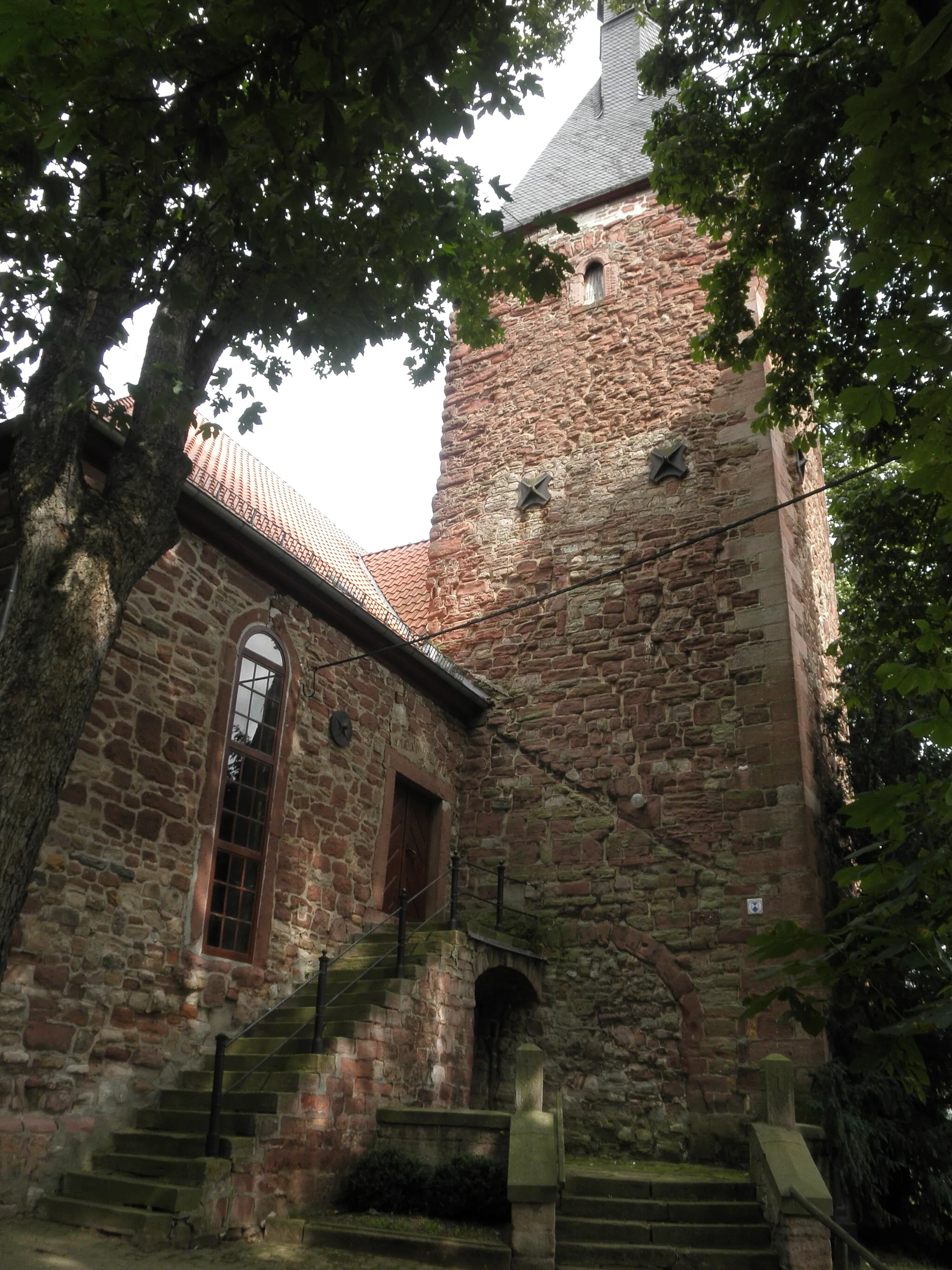 Photo showing: Church in Badra in Thuringia