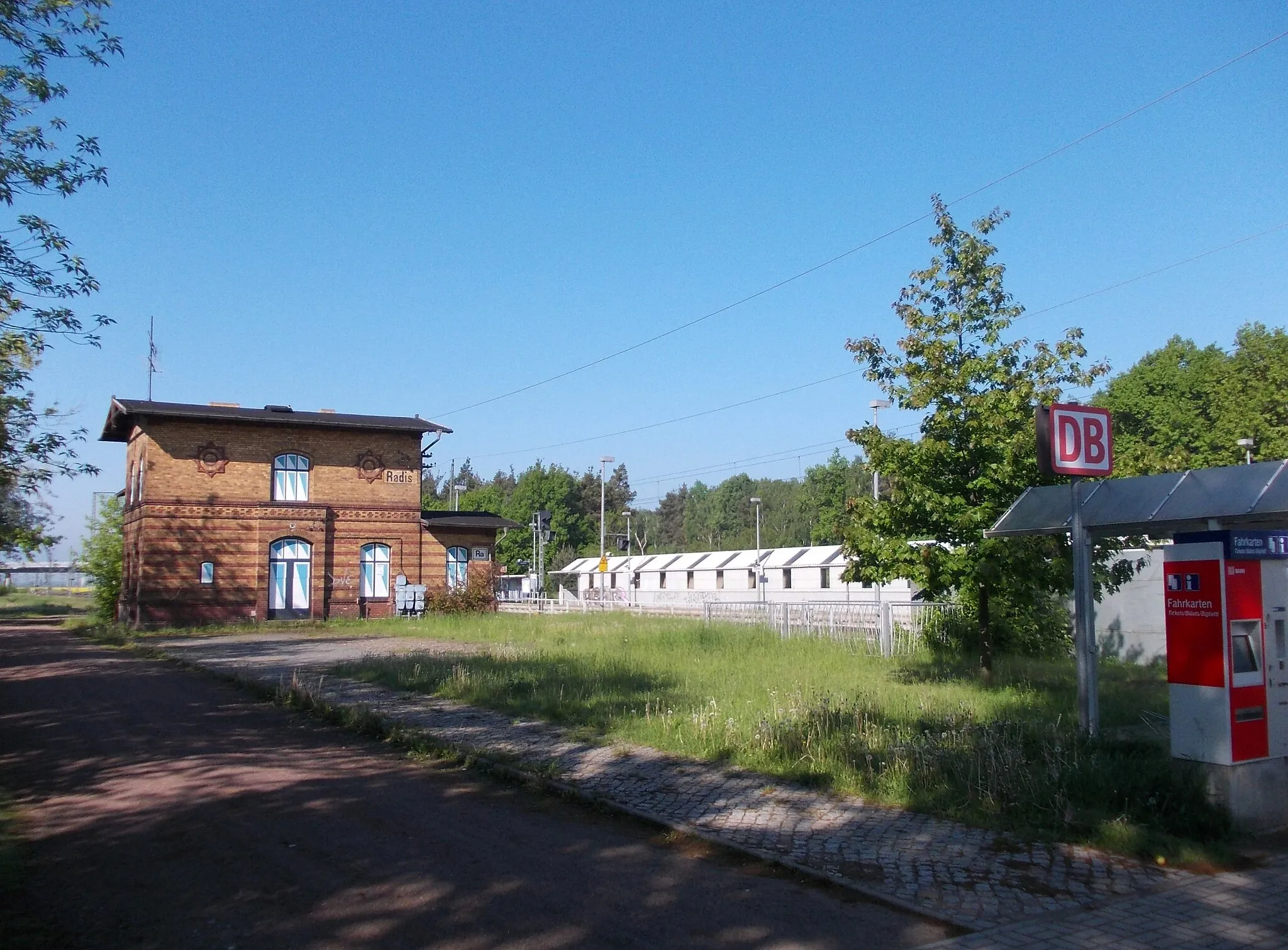 Photo showing: Radis train station (Kemberg, Wittenberg district, Saxony-Anhalt)