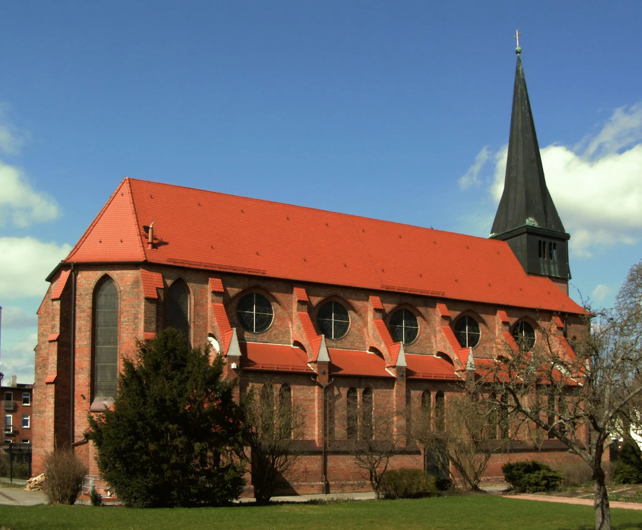 Photo showing: Katholische Kirche in Oschersleben.