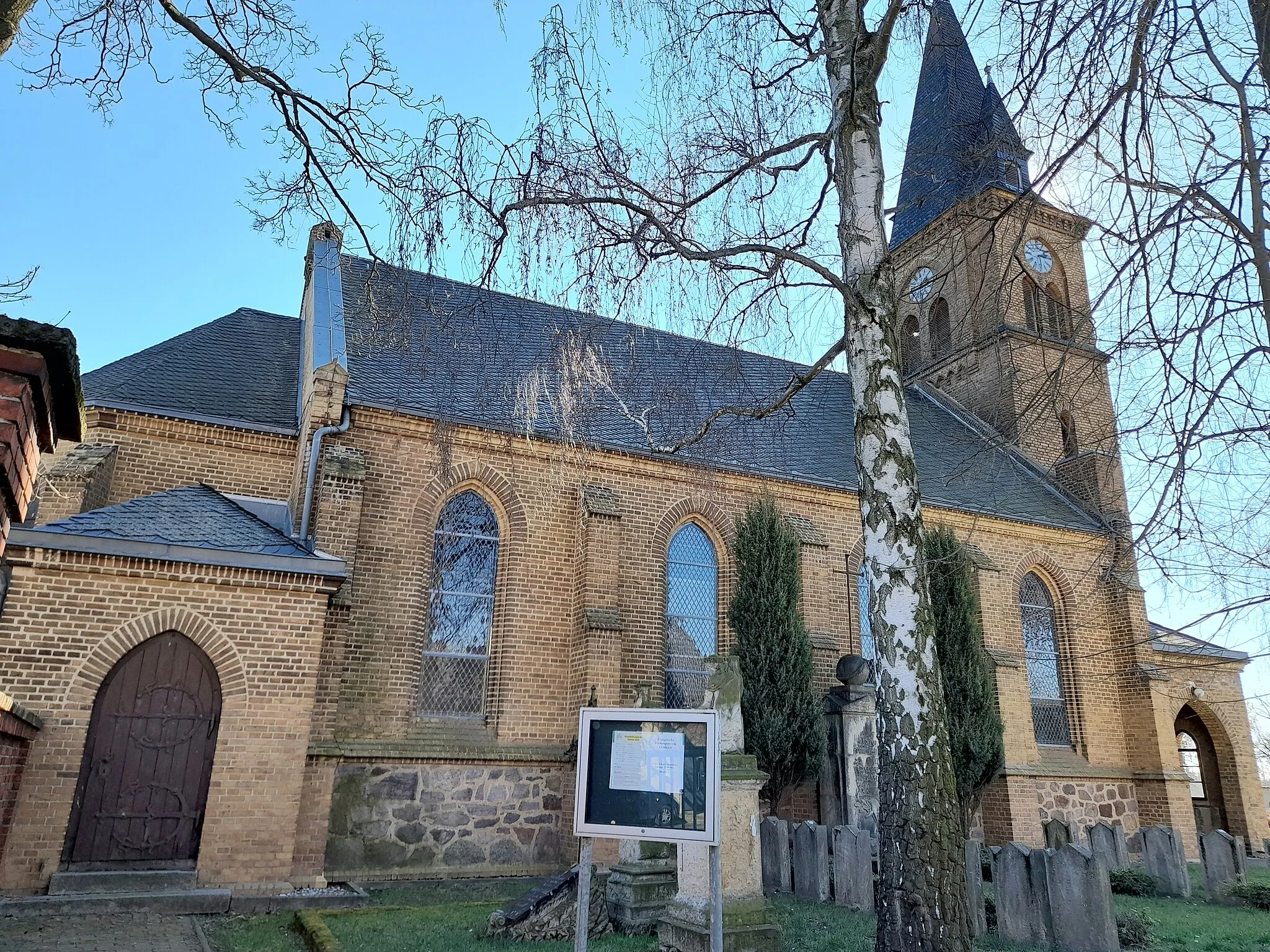 Photo showing: Dorfkirche Glebitzsch (Sandersdorf-Brehna), Ansicht von Norden