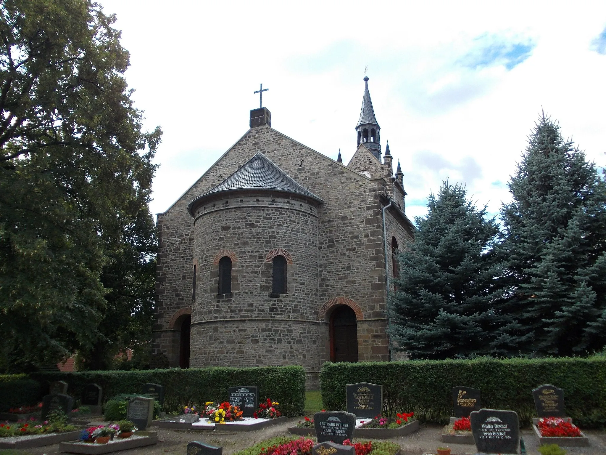 Photo showing: St. Mary's Church of Kriegstedt (Milzau, Bad Lauchstädt, district of Saalekreis, Saxony-Anhalt)