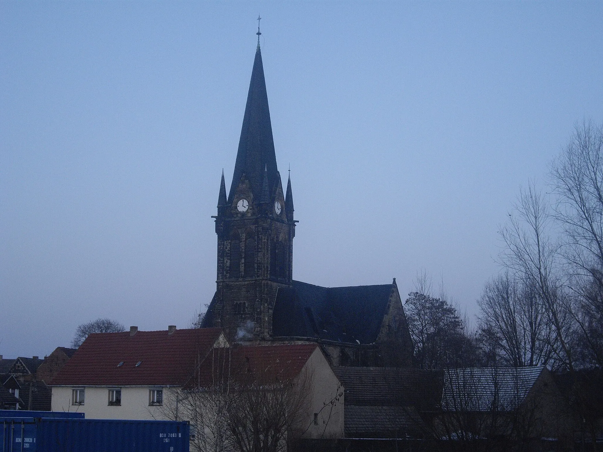 Photo showing: Die neue St.Stephanuskirche in Polleben