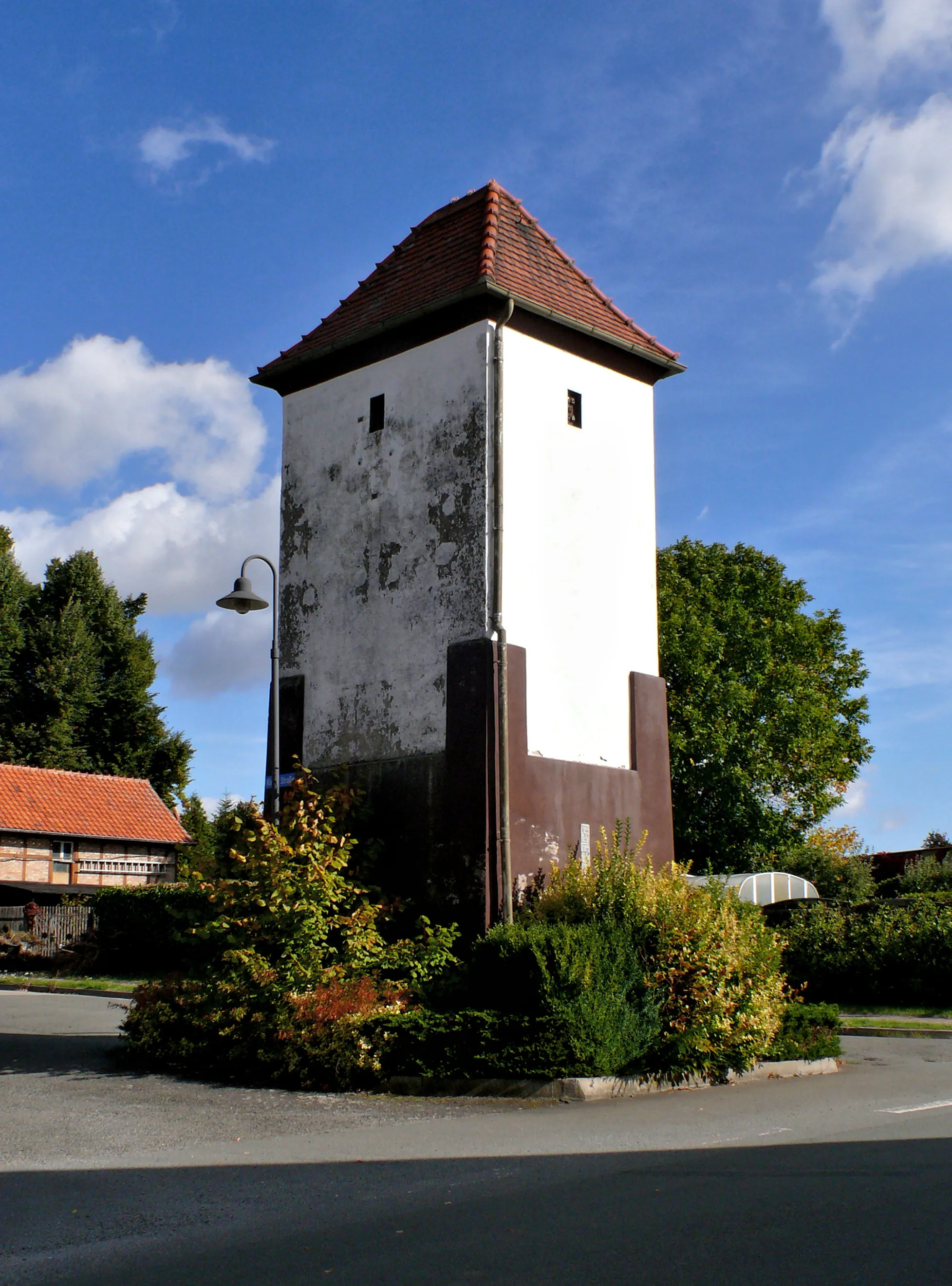 Photo showing: Trafoturm (Aspenstedt)