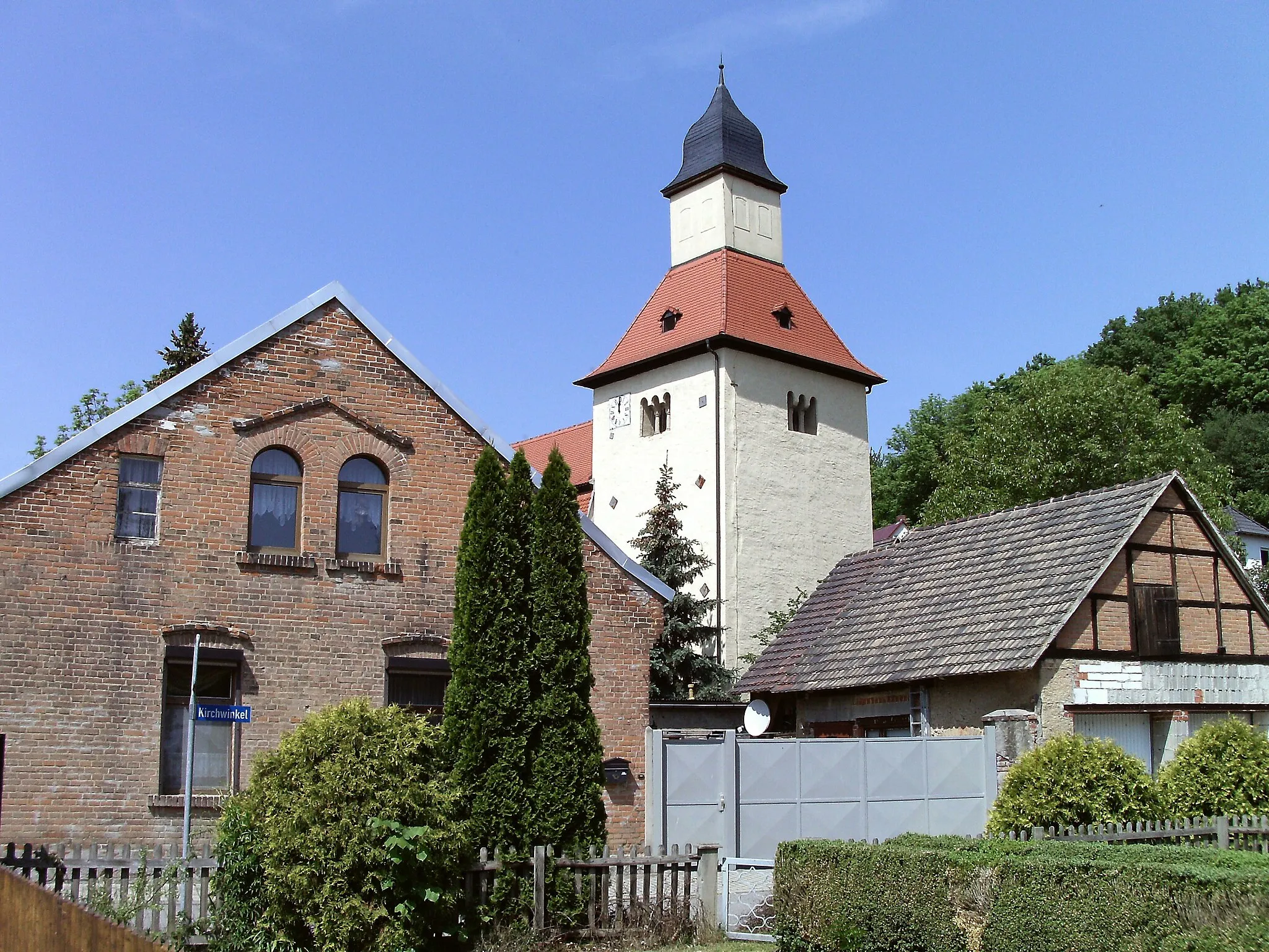 Photo showing: Markwerben church from the south-east (Weissenfels, district of Burgenlandkreis, Saxony-Anhalt)