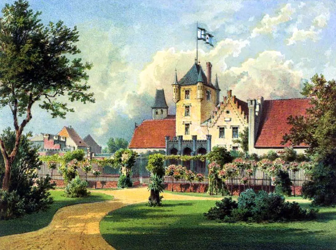 Photo showing: Burg Brumby, um 1865, Kreis Calbe, Provinz Sachsen