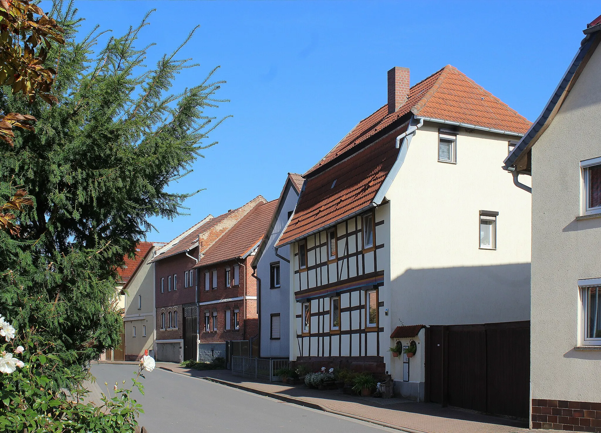 Photo showing: Urbach (Landkreis Nordhausen), half-timbered house at the Hauptstraße