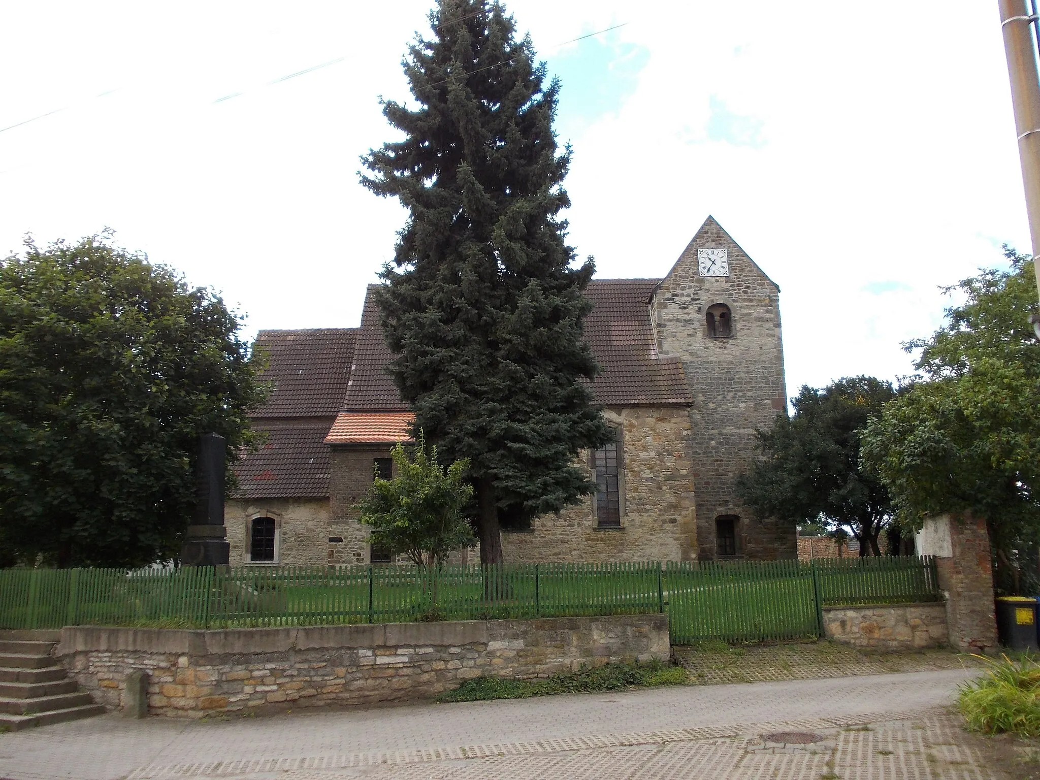 Photo showing: St. John's Church in Oberwünsch (Mücheln/Geiseltal, district of Saalekreis, Saxony-Anhalt)