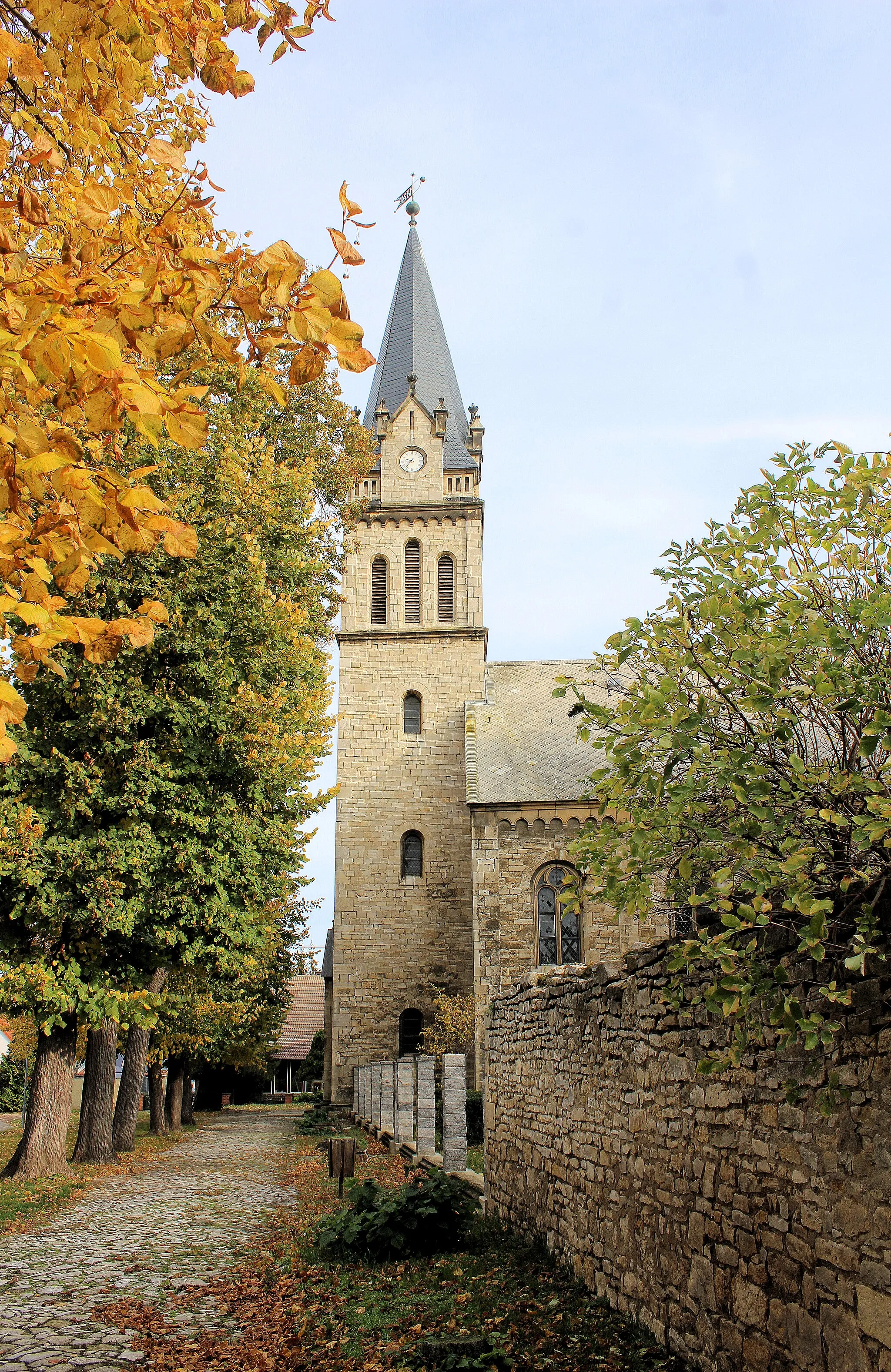 Photo showing: Hakeborn, the church