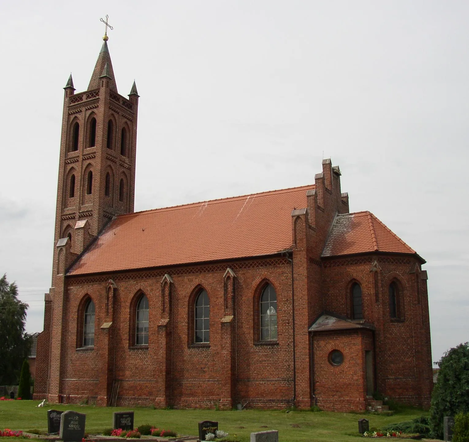 Photo showing: Church in Schollene-Molkenberg in Saxony-Anhalt, Germany