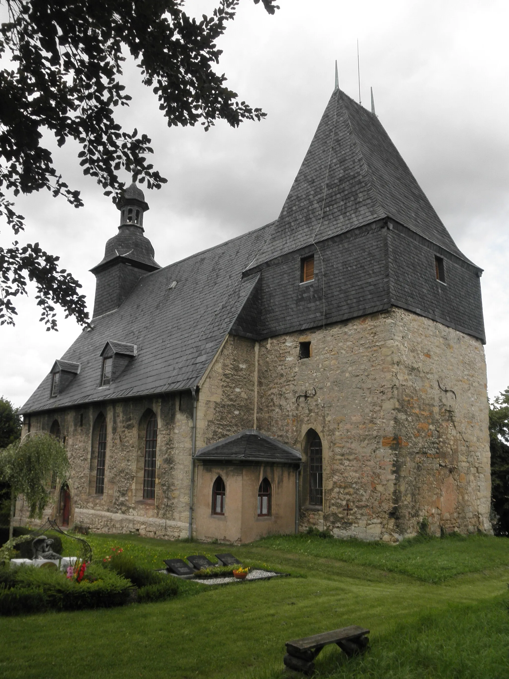 Photo showing: Church in Hachelbich in Kyffhäuserkreis in Thuringia